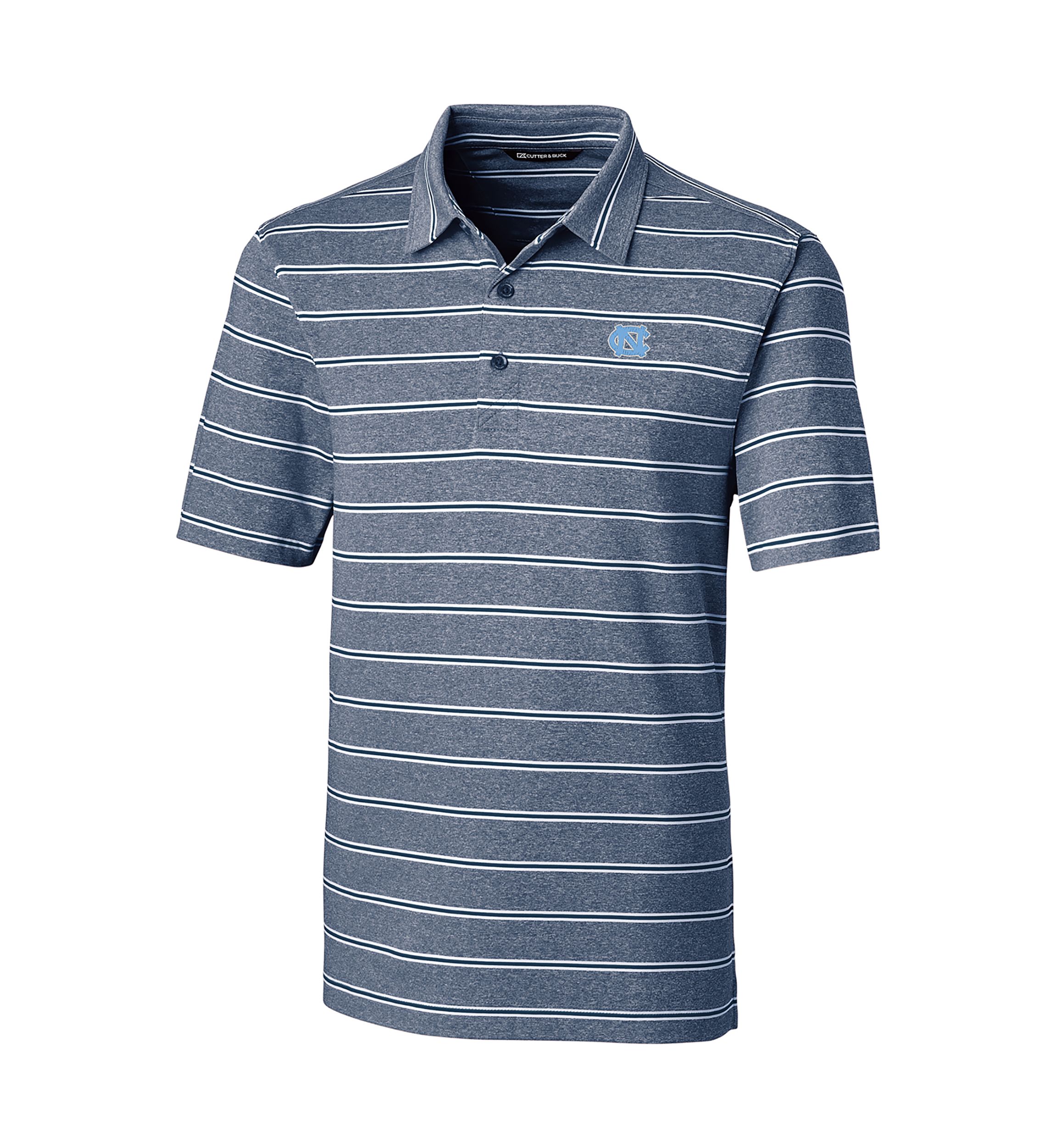 NCAA North Carolina Tar Heels Forge Heather Stripe Polo Shirt