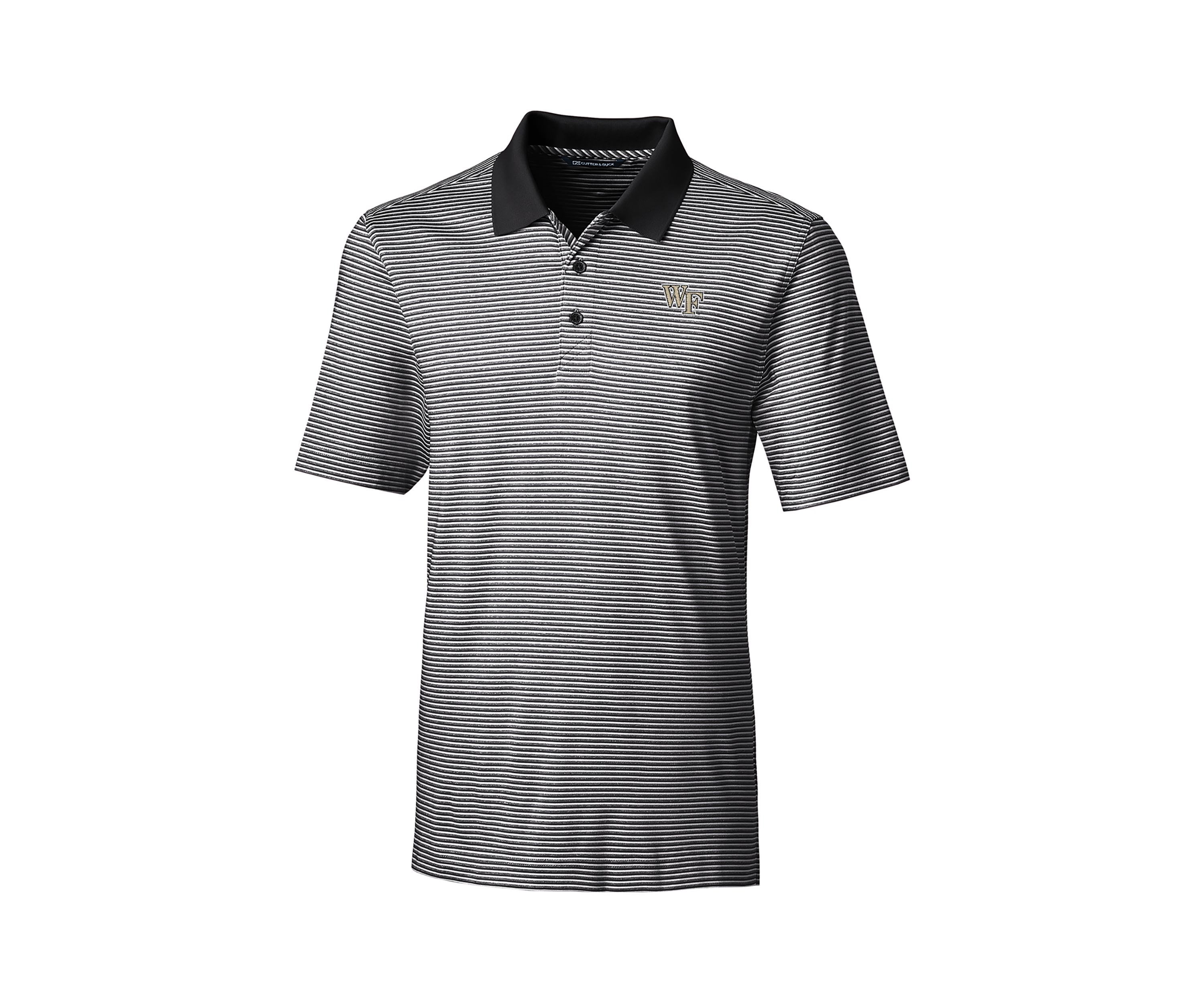 NCAA Wake Forest Demon Deacons Forge Polo Tonal Stripe