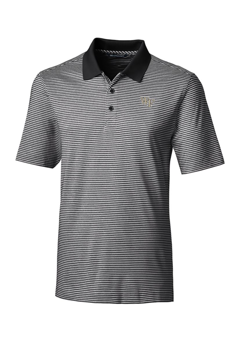 NCAA Wake Forest Demon Deacons Forge Polo Tonal Stripe