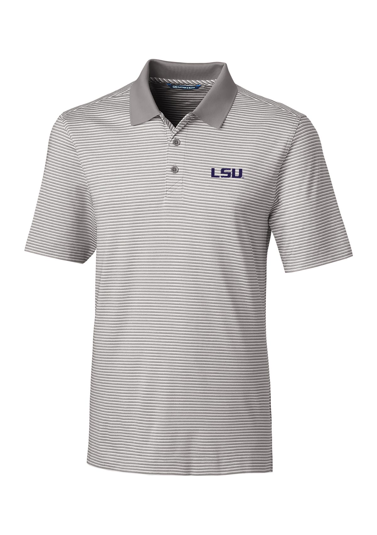 NCAA LSU Tigers Forge Tonal Stripe Polo Shirt