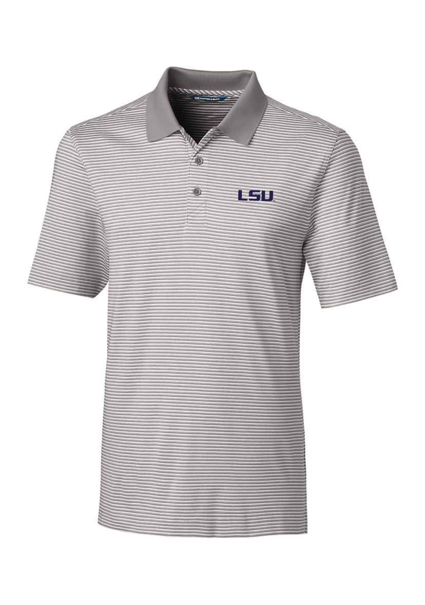 NCAA LSU Tigers Forge Tonal Stripe Polo Shirt