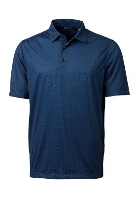 Cutter & Buck Cutter & Buck Pike Double Dot Print Stretch Mens Polo | belk