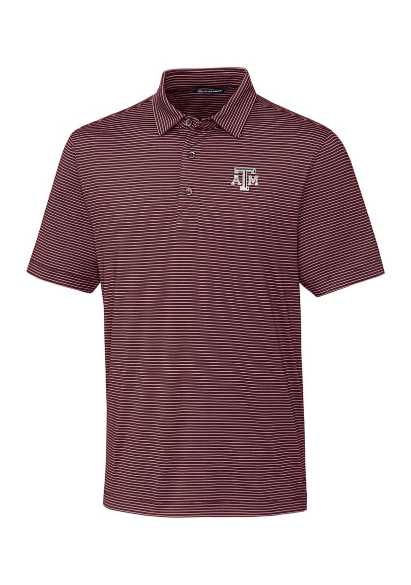 NCAA Texas A&M Aggies Forge Pencil Stripe Polo Shirt