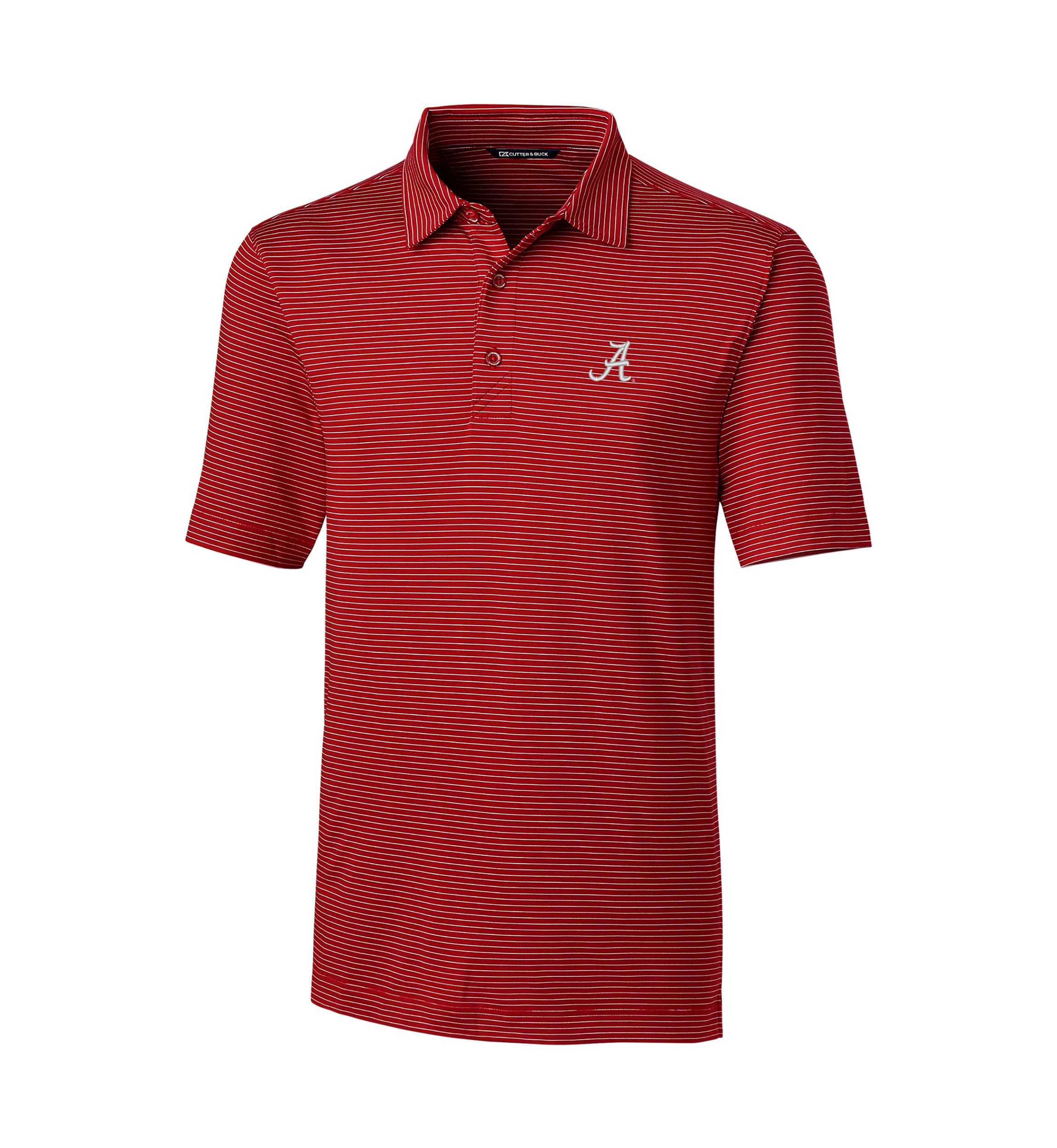 Alabama Crimson Tide NCAA Alabama Tide Forge Pencil Stripe Polo