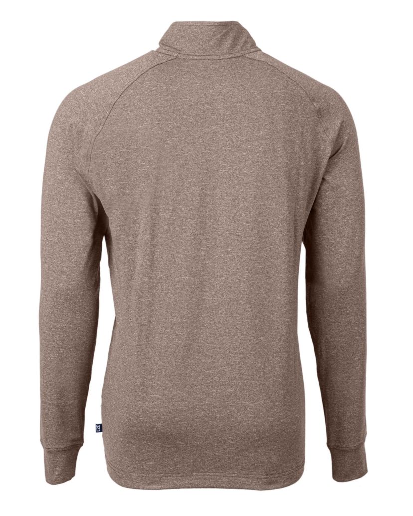 Cutter & Buck Adapt Eco Knit Heather Mens Quarter Zip Pullover