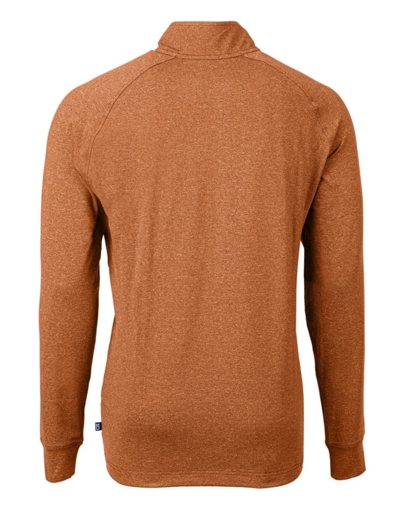 Cutter & Buck Adapt Eco Knit Heather Mens Quarter Zip Pullover