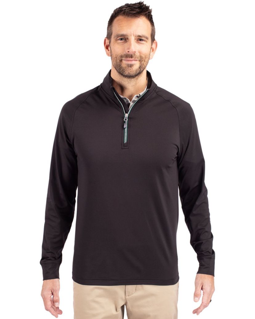 Big & Tall Cutter & Buck Adapt Eco Knit Stretch Recycled Mens Quarter Zip Pullover