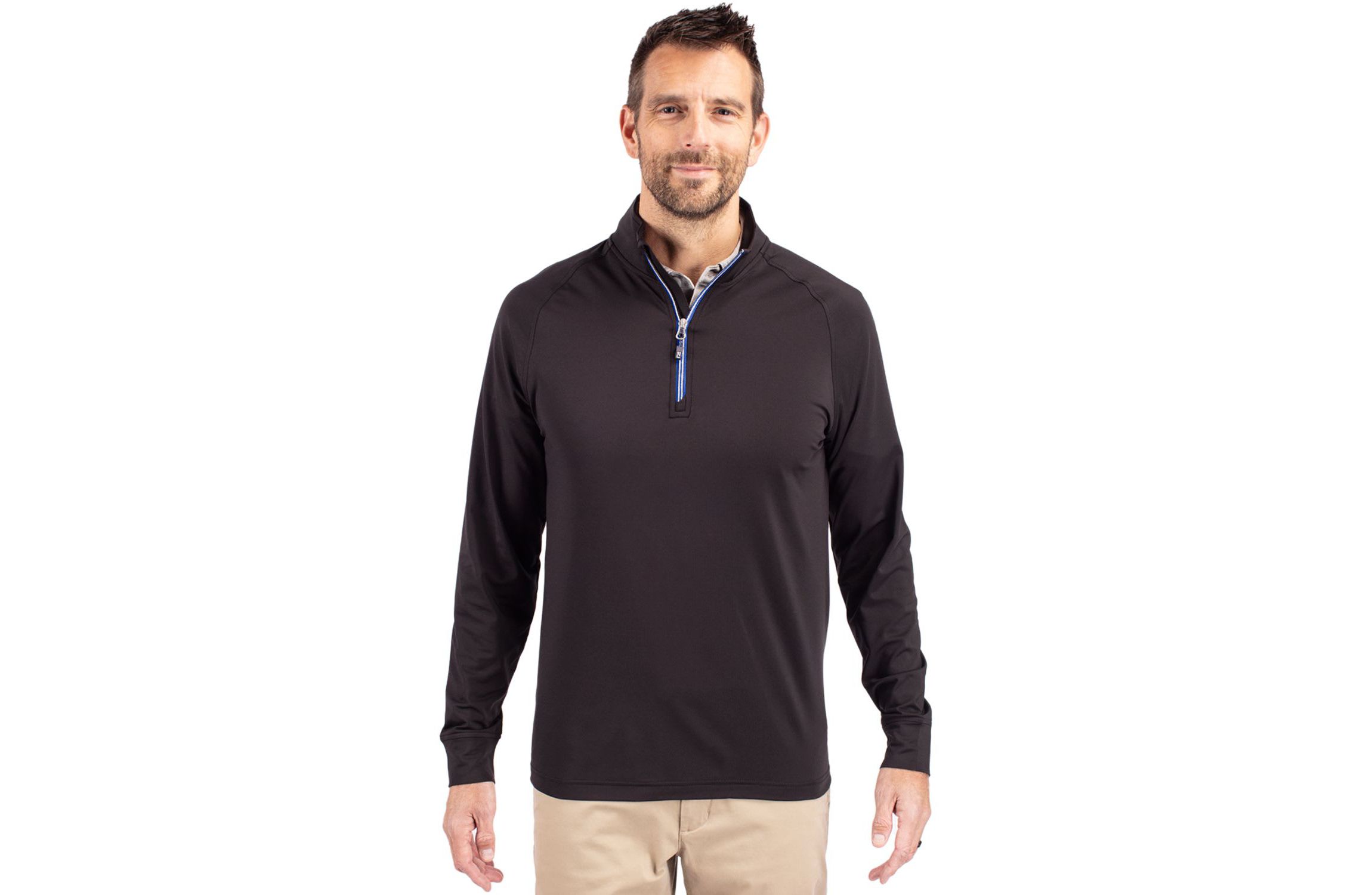 Big & Tall Cutter & Buck Adapt Eco Knit Stretch Recycled Mens Quarter Zip Pullover