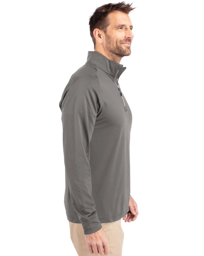 Big & Tall Cutter & Buck Adapt Eco Knit Stretch Recycled Mens Quarter Zip Pullover