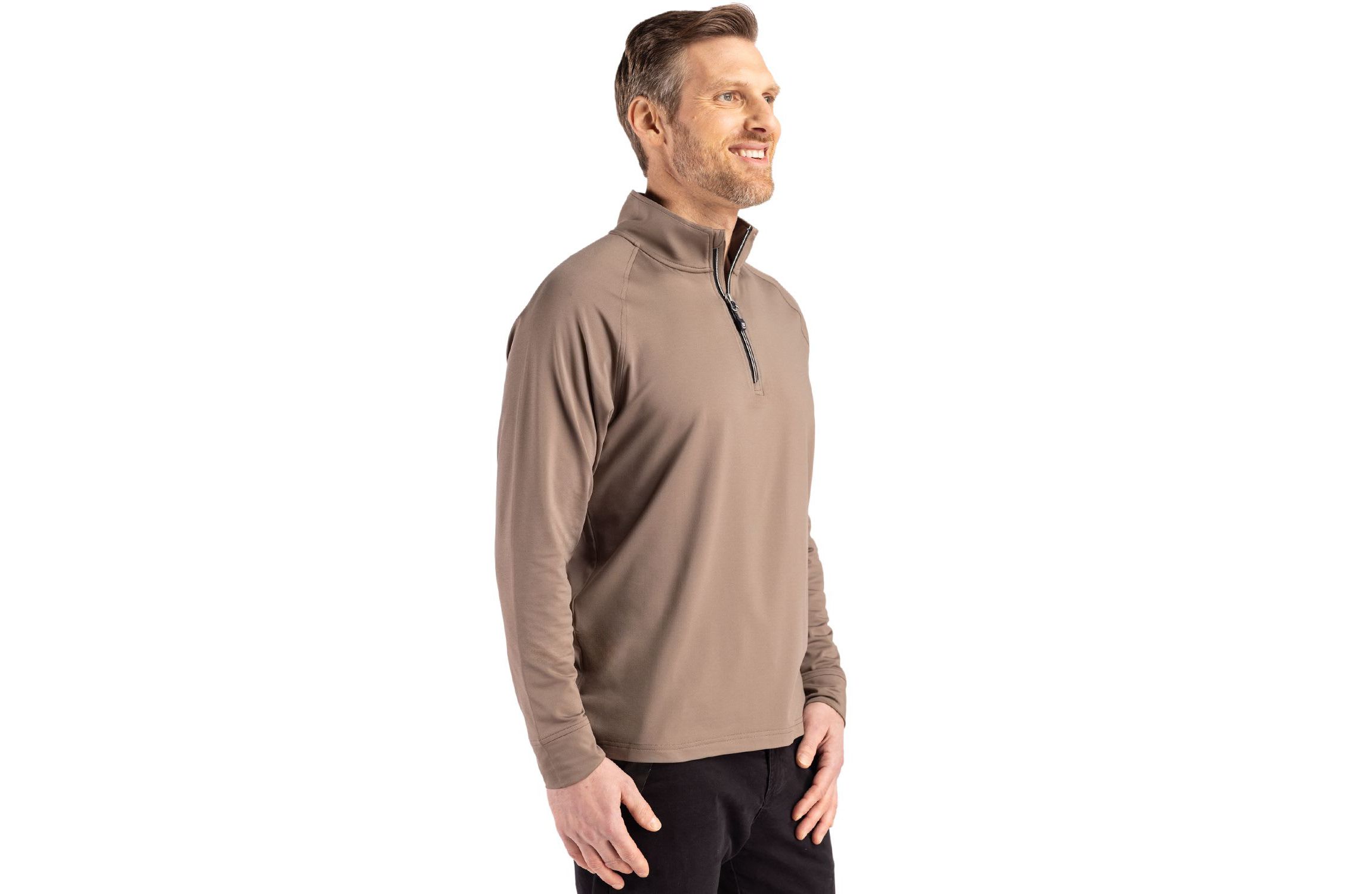 Big & Tall Cutter & Buck Adapt Eco Knit Stretch Recycled Mens Quarter Zip Pullover