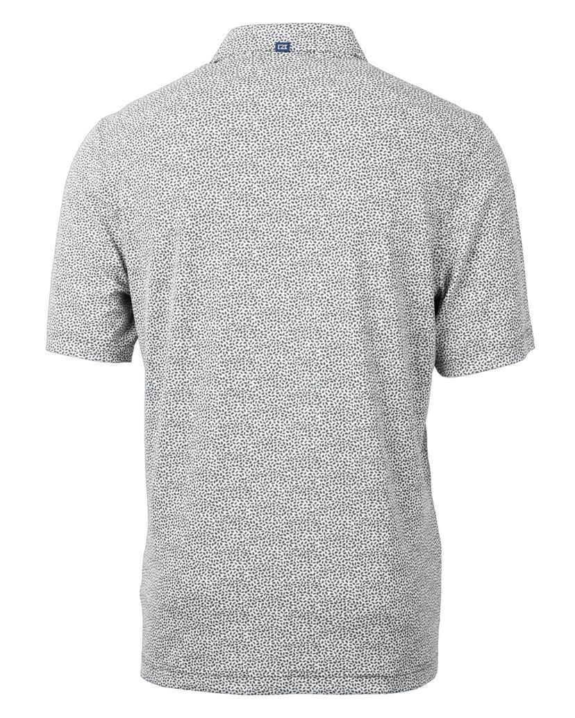 Cutter & Buck Virtue Eco Pique Botanical Print Recycled Mens Polo