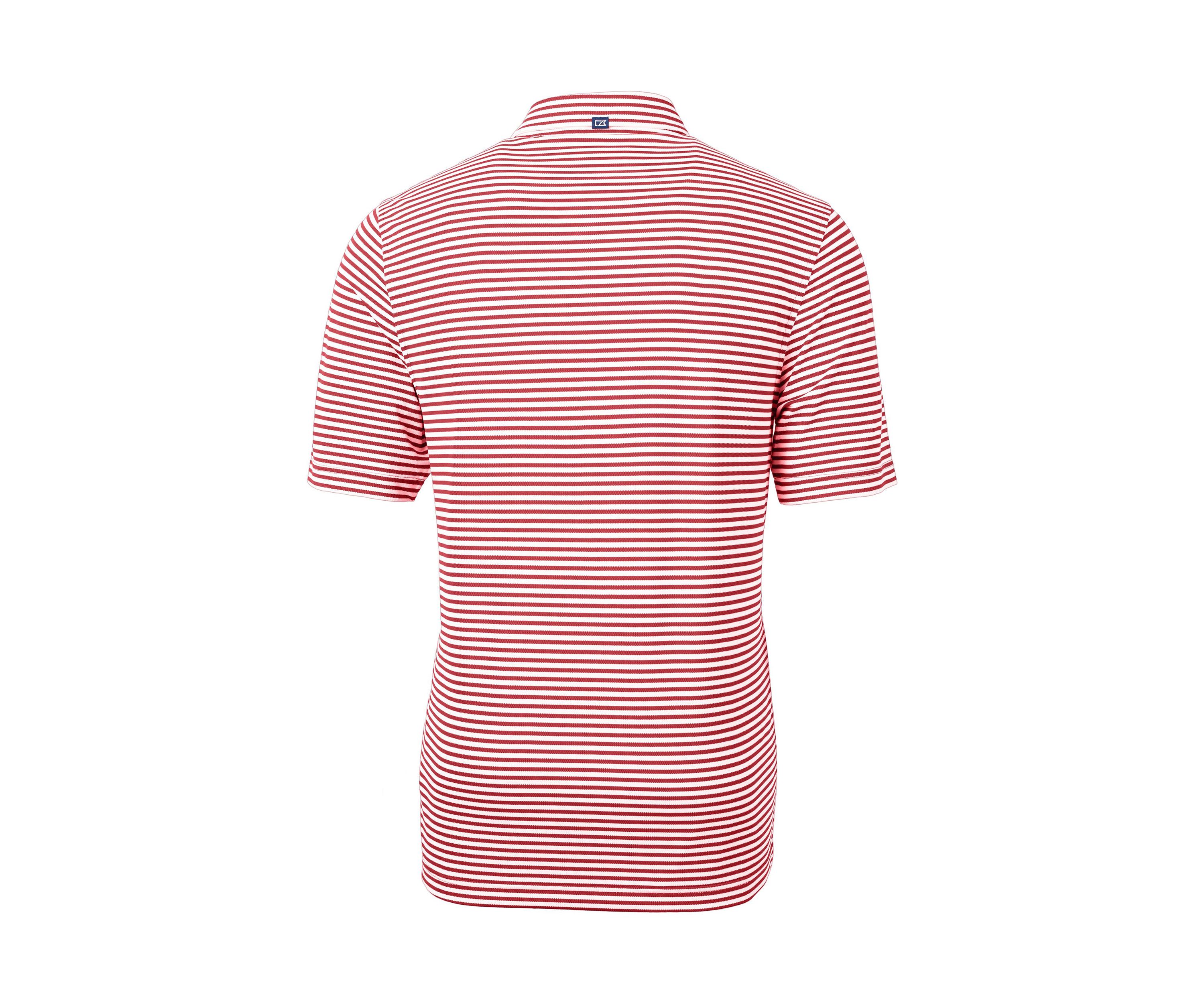 Virtue Eco Pique Stripe Recycled Mens Polo