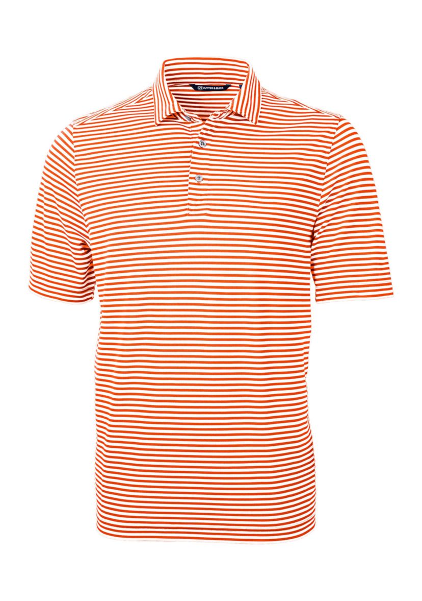 Virtue Eco Pique Stripe Recycled Mens Polo