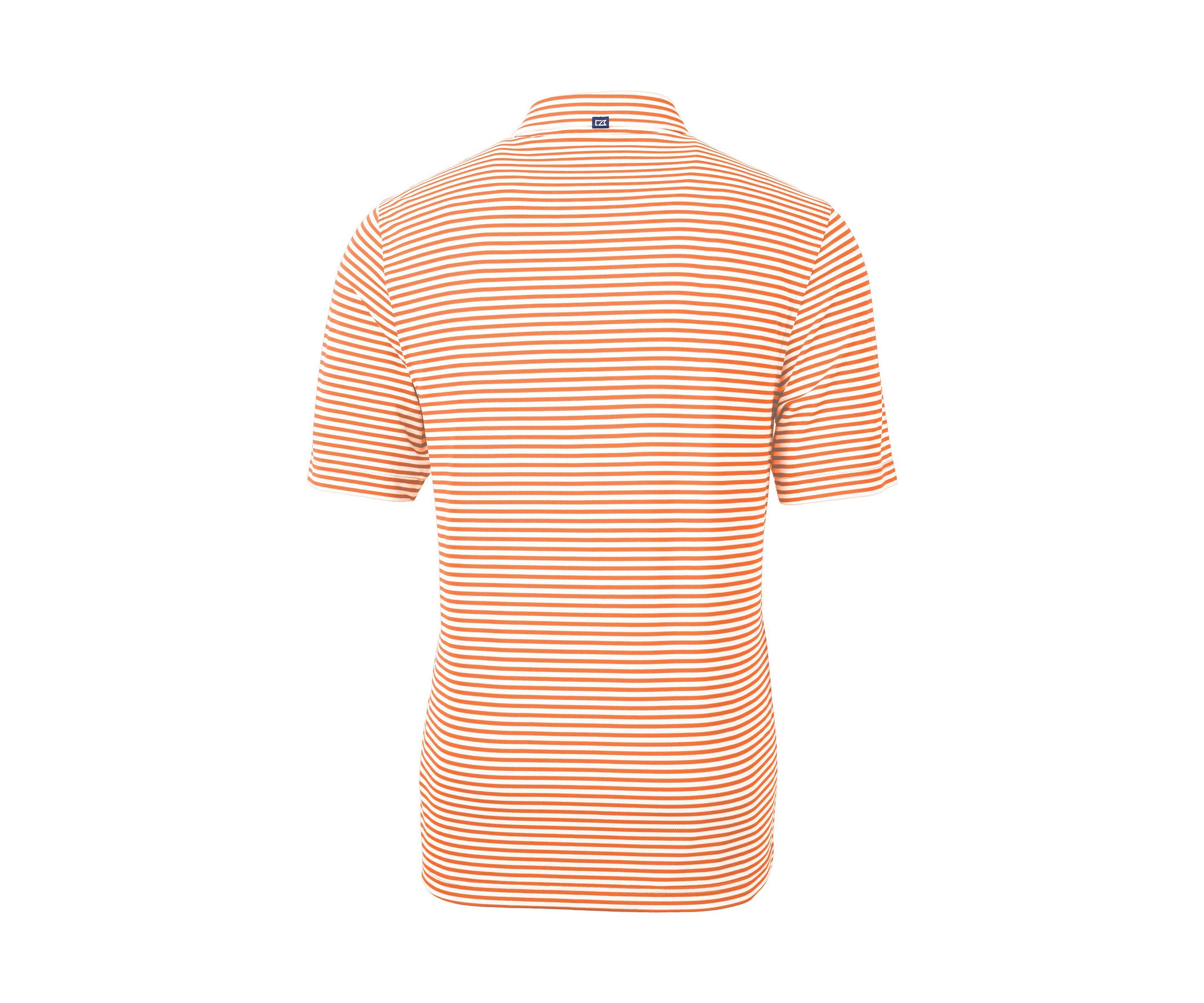 Virtue Eco Pique Stripe Recycled Mens Polo