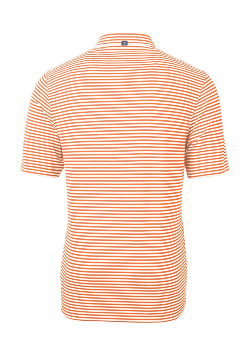 Virtue Eco Pique Stripe Recycled Mens Polo
