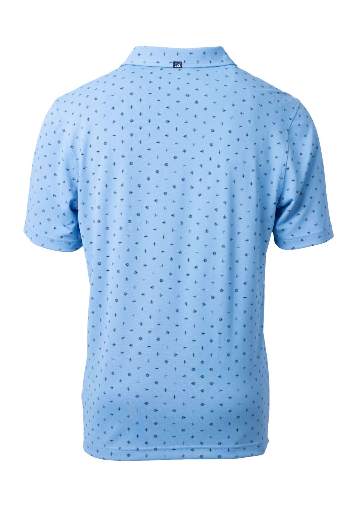 Virtue Eco Pique Tile Print Recycled Mens Polo