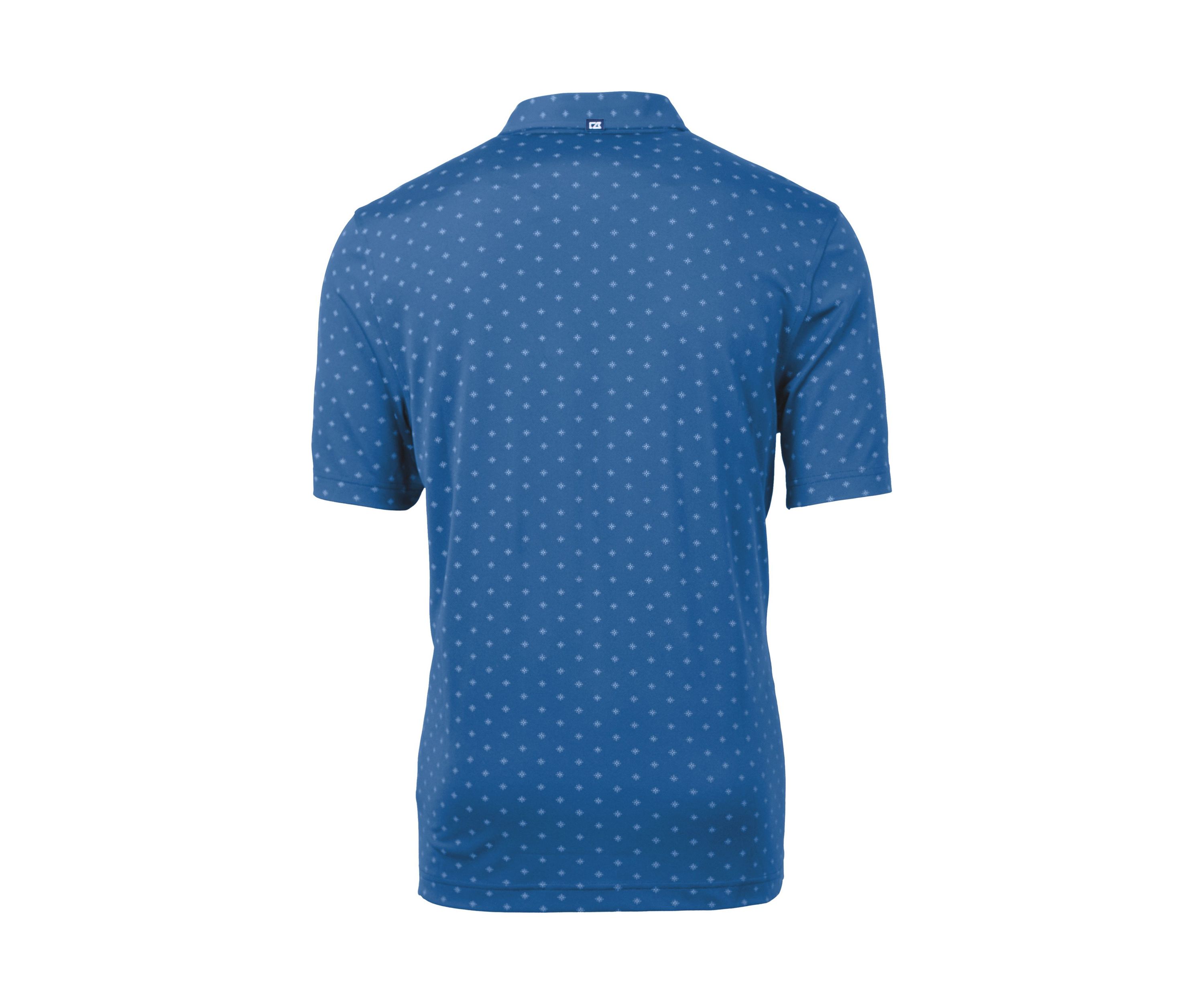 Virtue Eco Pique Tile Print Recycled Mens Polo