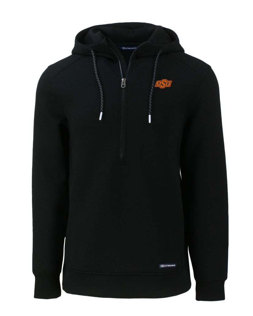 NCAA Oklahoma State Cowboys Roam Eco Half Zip Recycled Pullover Hoodie