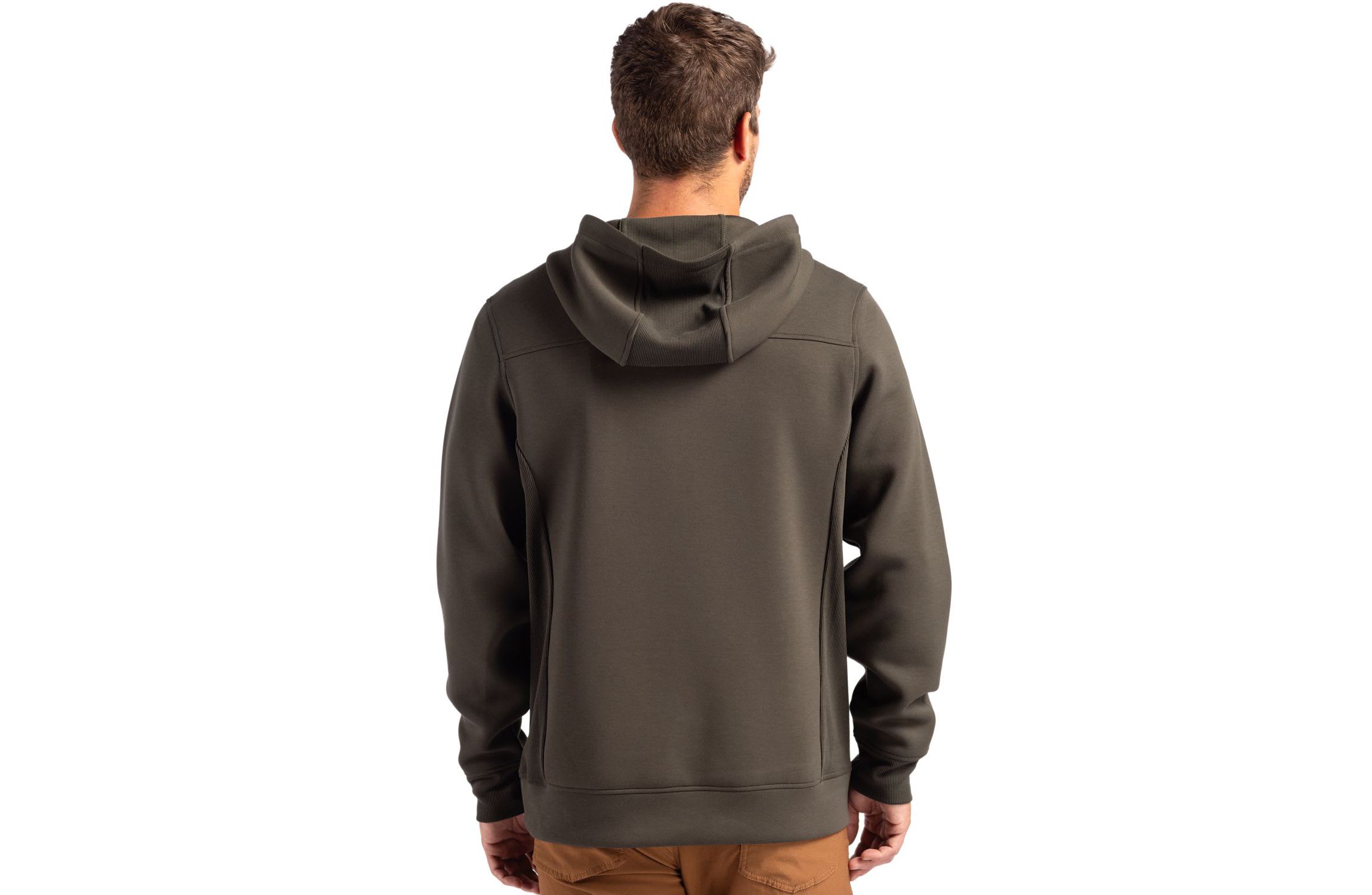 Cutter & Buck Roam Eco Half Zip Recycled Mens Hooded Pullover