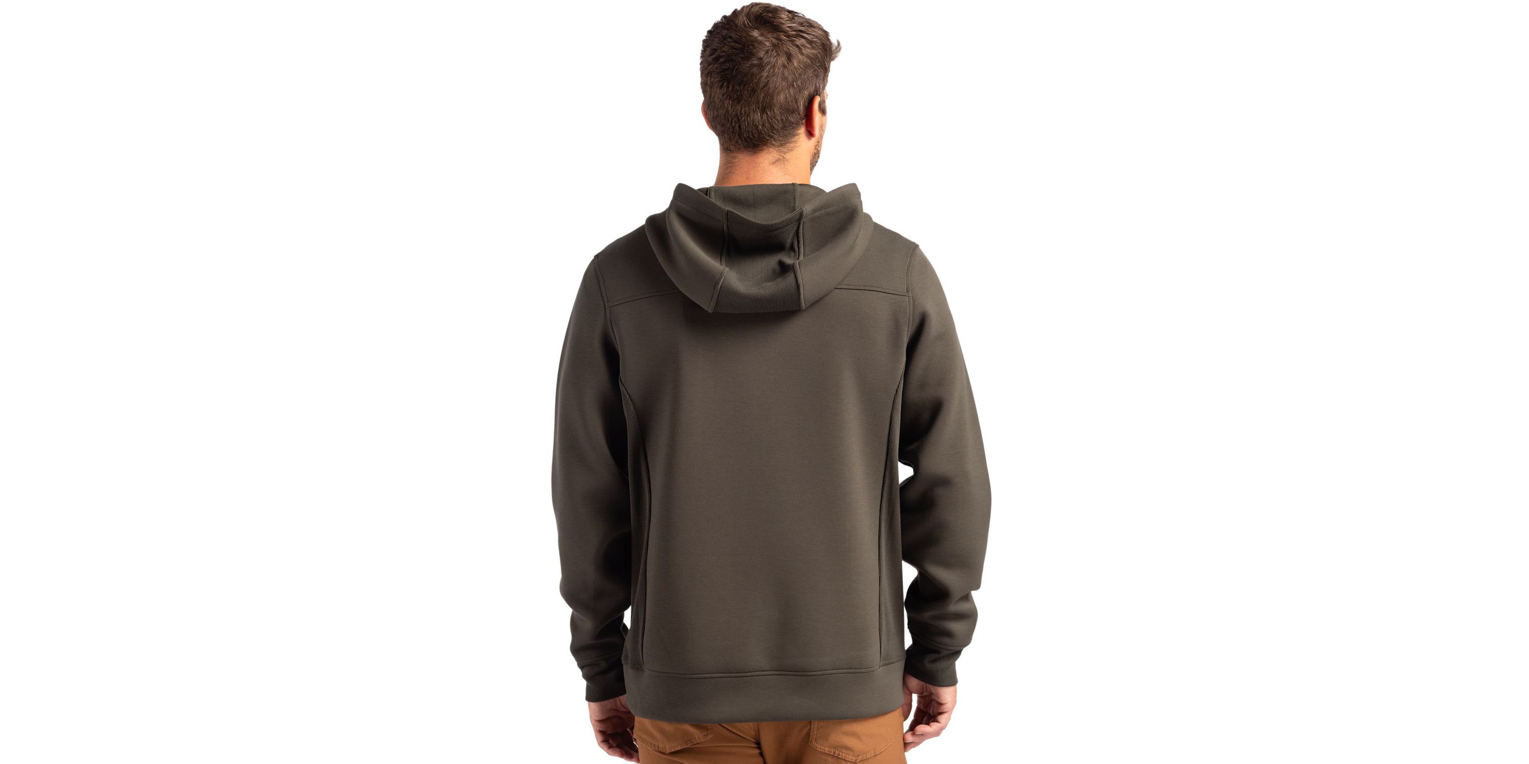 Cutter & Buck Roam Eco Half Zip Recycled Mens Hooded Pullover