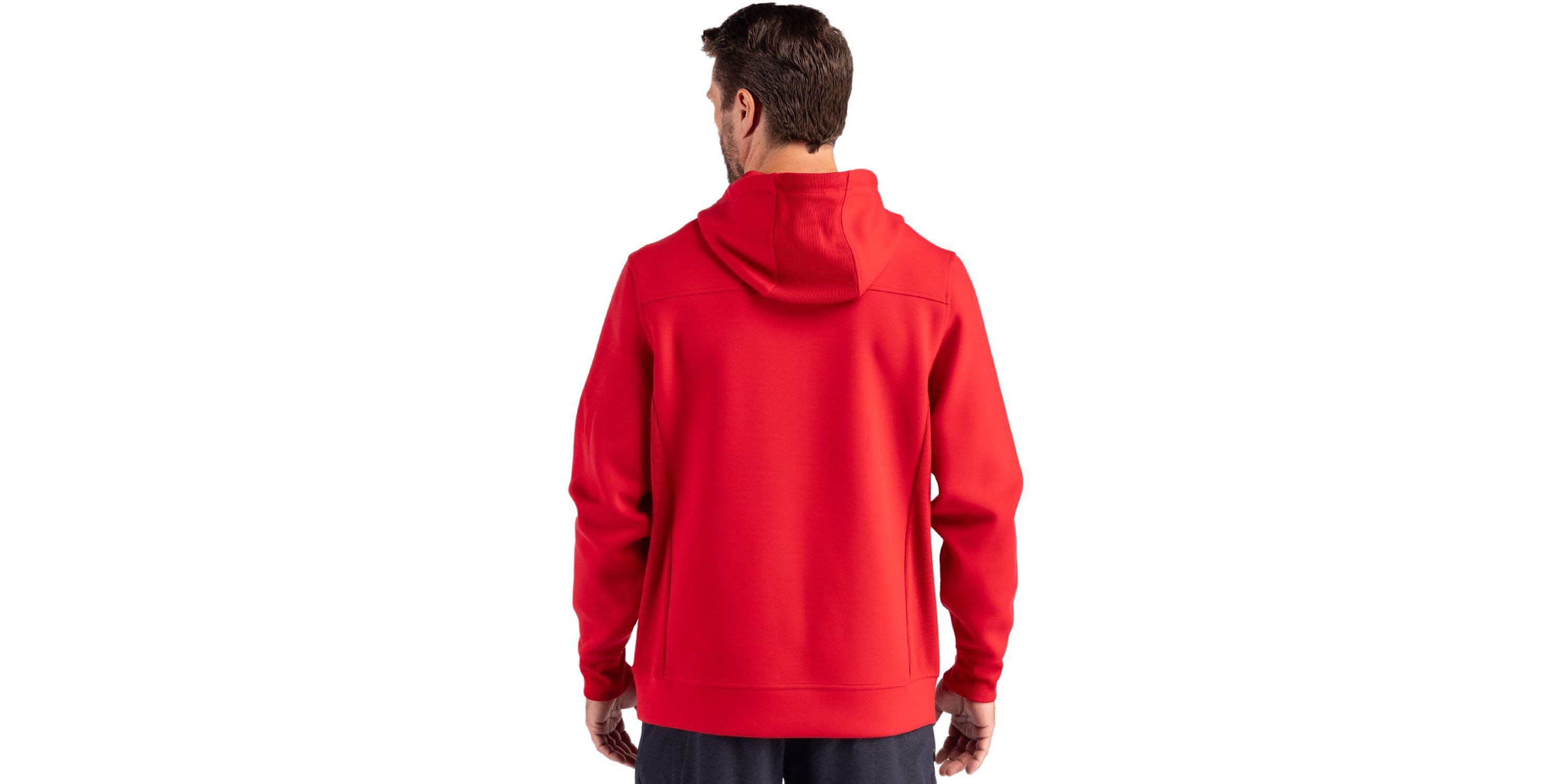 Cutter & Buck Roam Eco Half Zip Recycled Mens Hooded Pullover
