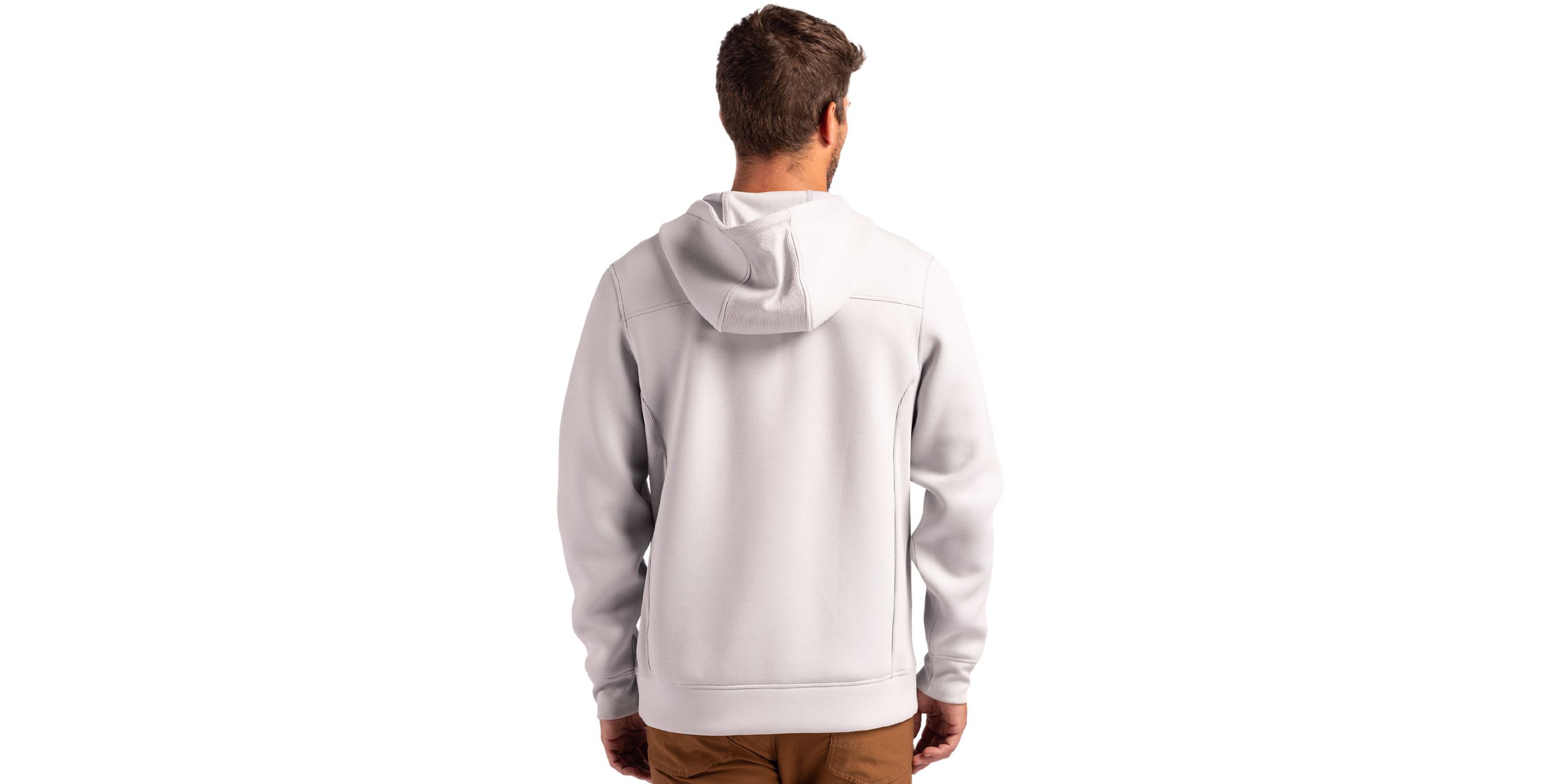 Cutter & Buck Roam Eco Half Zip Recycled Mens Hooded Pullover