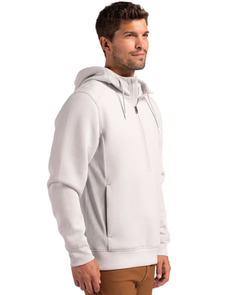 Cutter & Buck Roam Eco Half Zip Recycled Mens Hooded Pullover