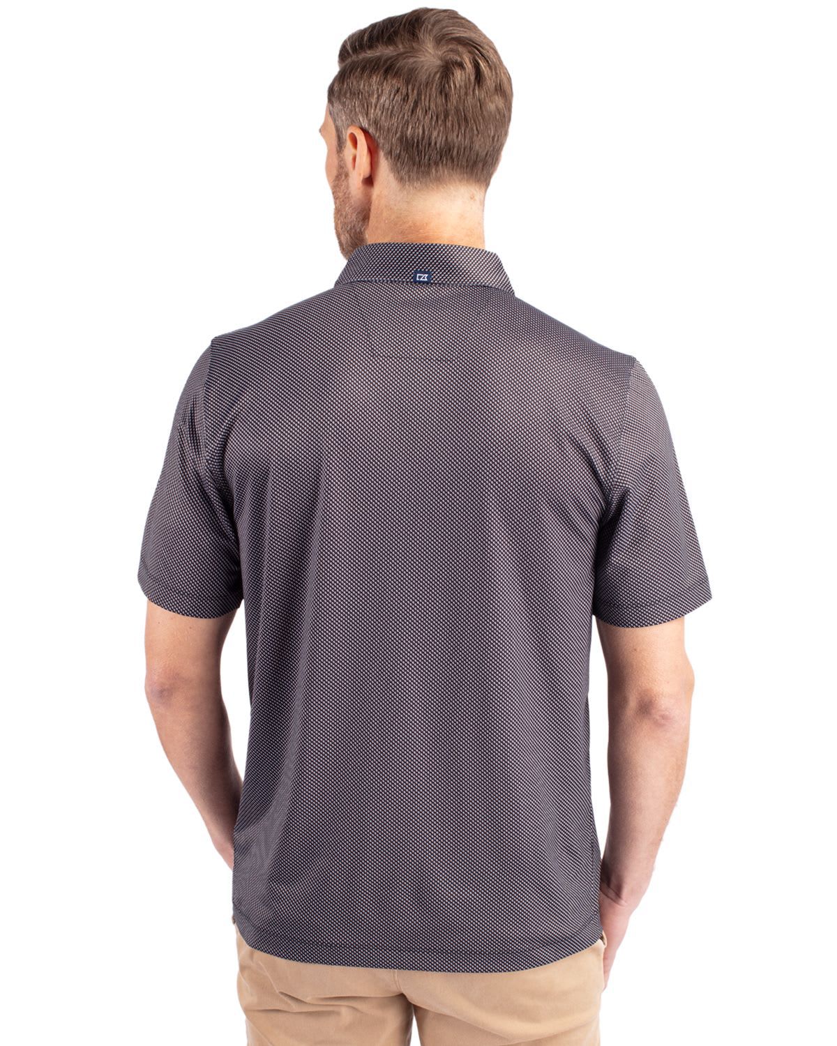 Cutter & Buck Pike Eco Symmetry Print Stretch Recycled Mens Polo