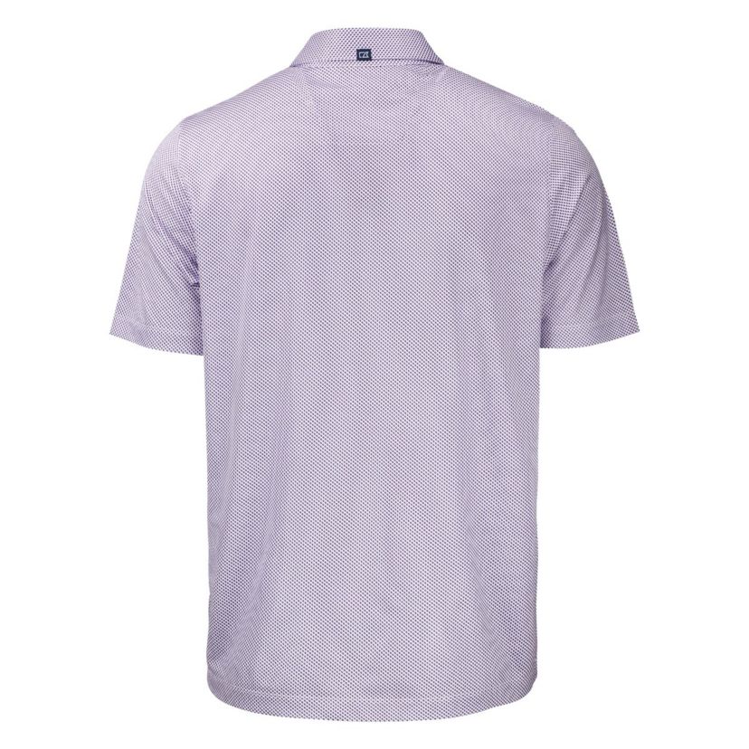 NCAA LSU Tigers Pike Eco Symmetry Print Stretch Recycled Polo