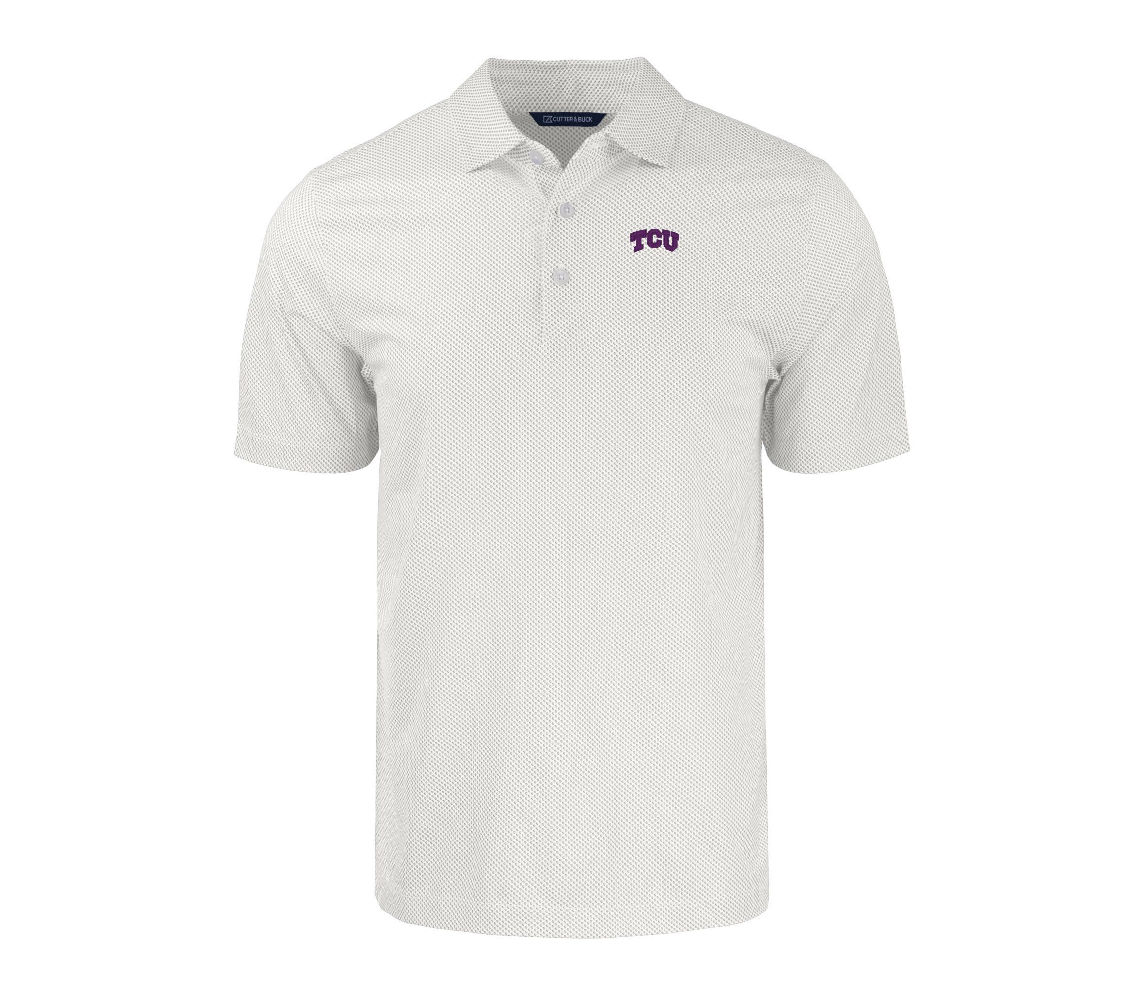 NCAA TCU Horned Frogs Pike Eco Symmetry Print Stretch Recycled Polo