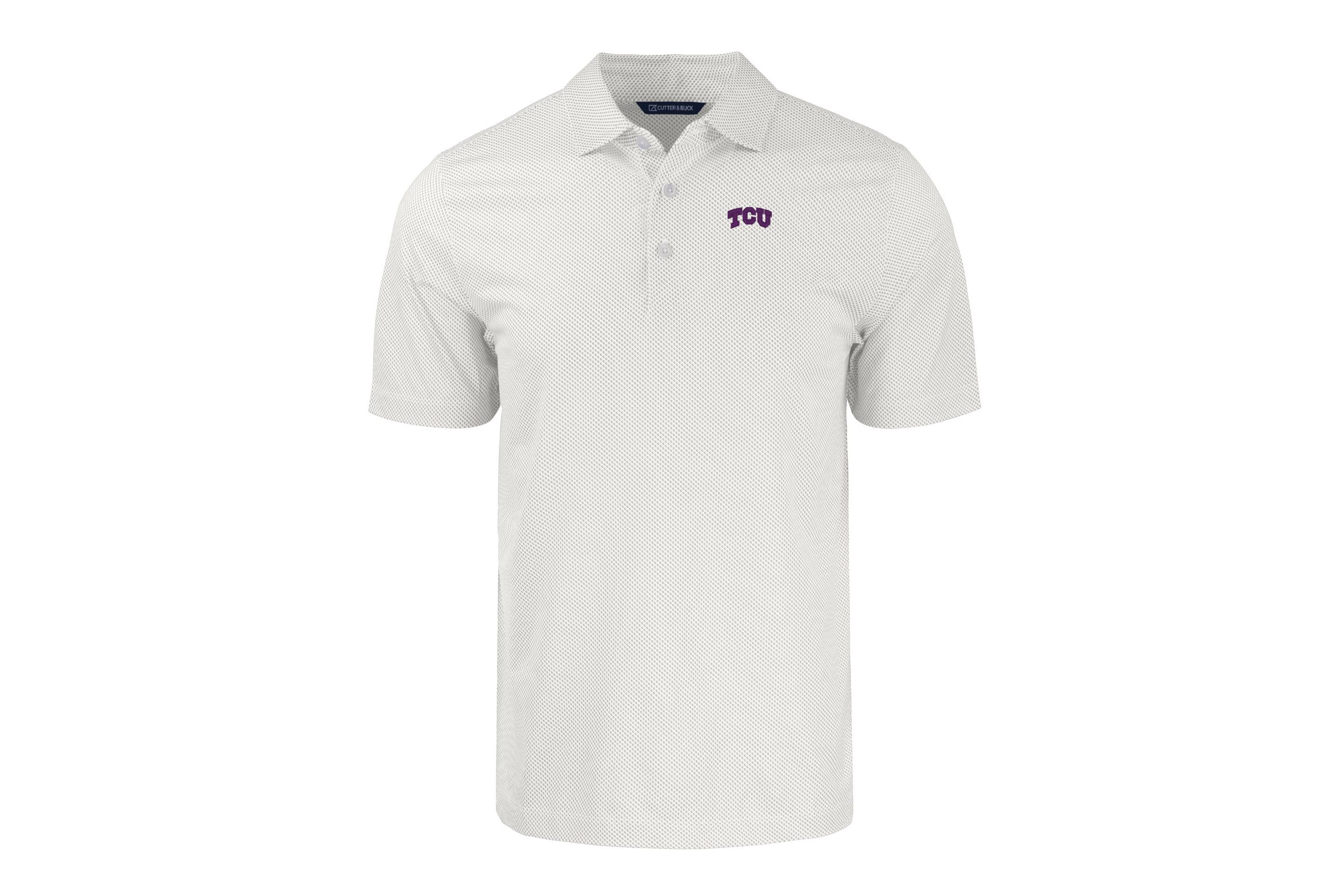 NCAA TCU Horned Frogs Pike Eco Symmetry Print Stretch Recycled Polo