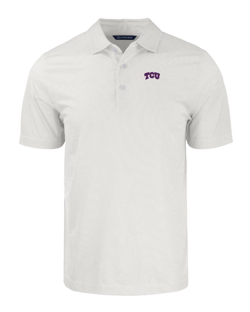 NCAA TCU Horned Frogs Pike Eco Symmetry Print Stretch Recycled Polo