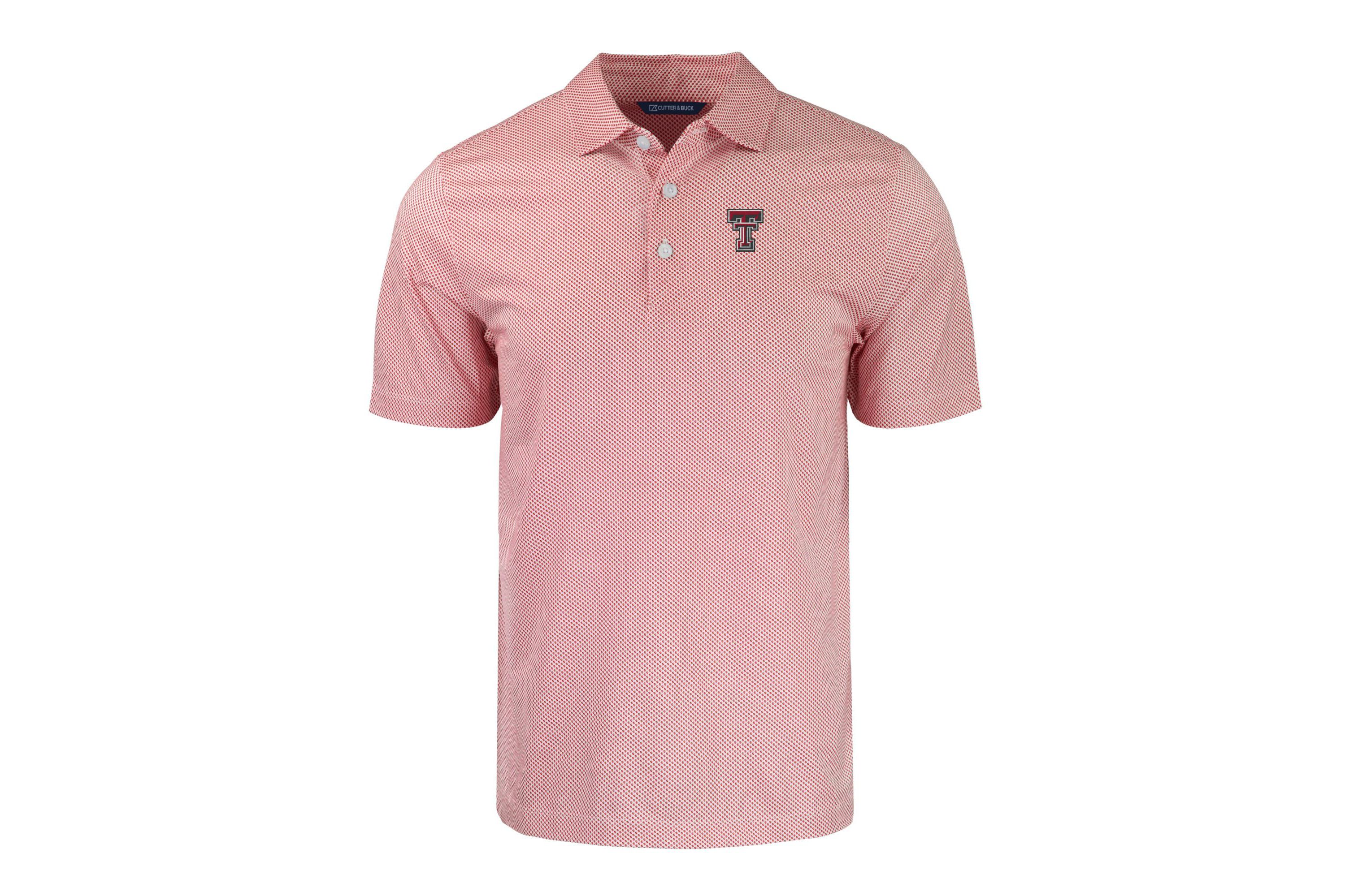 NCAA Texas Tech Red Raiders Pike Eco Symmetry Print Stretch Recycled Polo