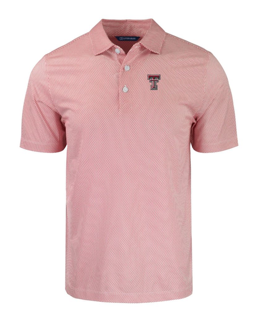 NCAA Texas Tech Red Raiders Pike Eco Symmetry Print Stretch Recycled Polo