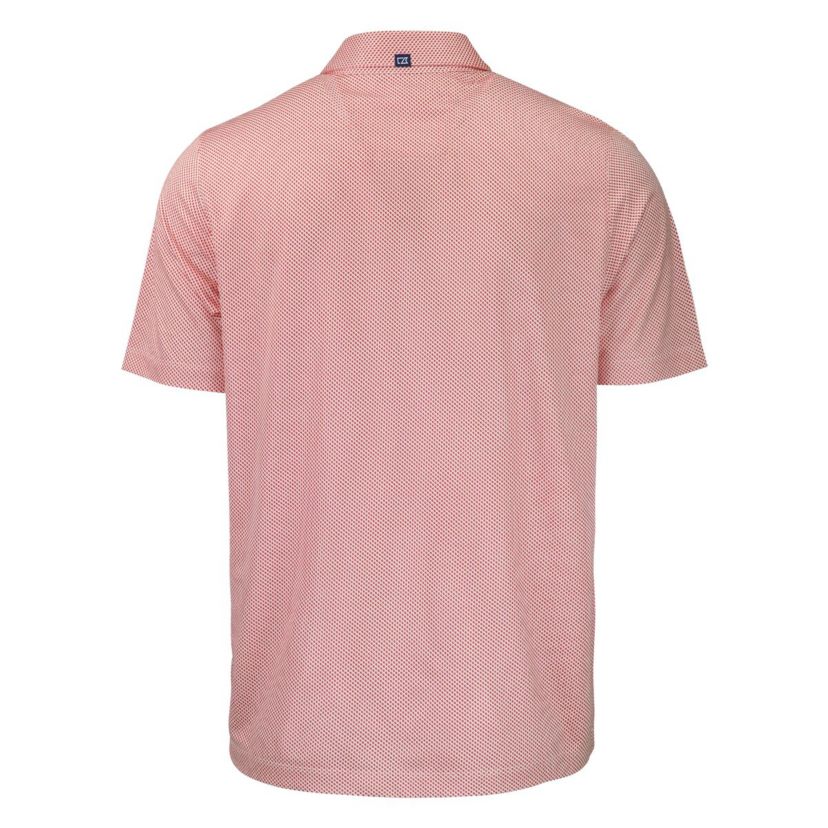 NCAA Georgia Bulldogs Pike Eco Symmetry Print Stretch Recycled Polo