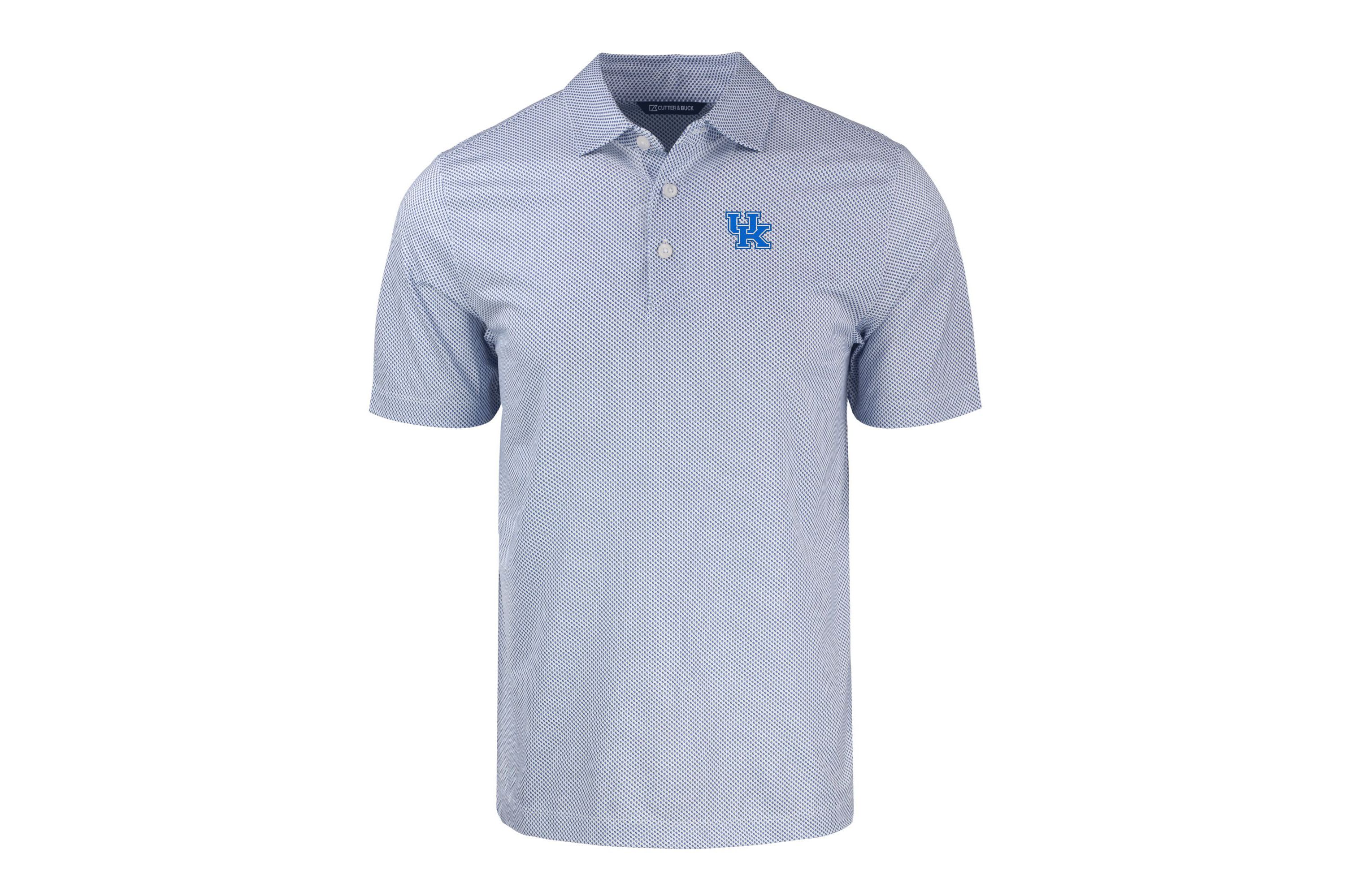 NCAA Kentucky Wildcats Pike Eco Symmetry Print Stretch Recycled Polo
