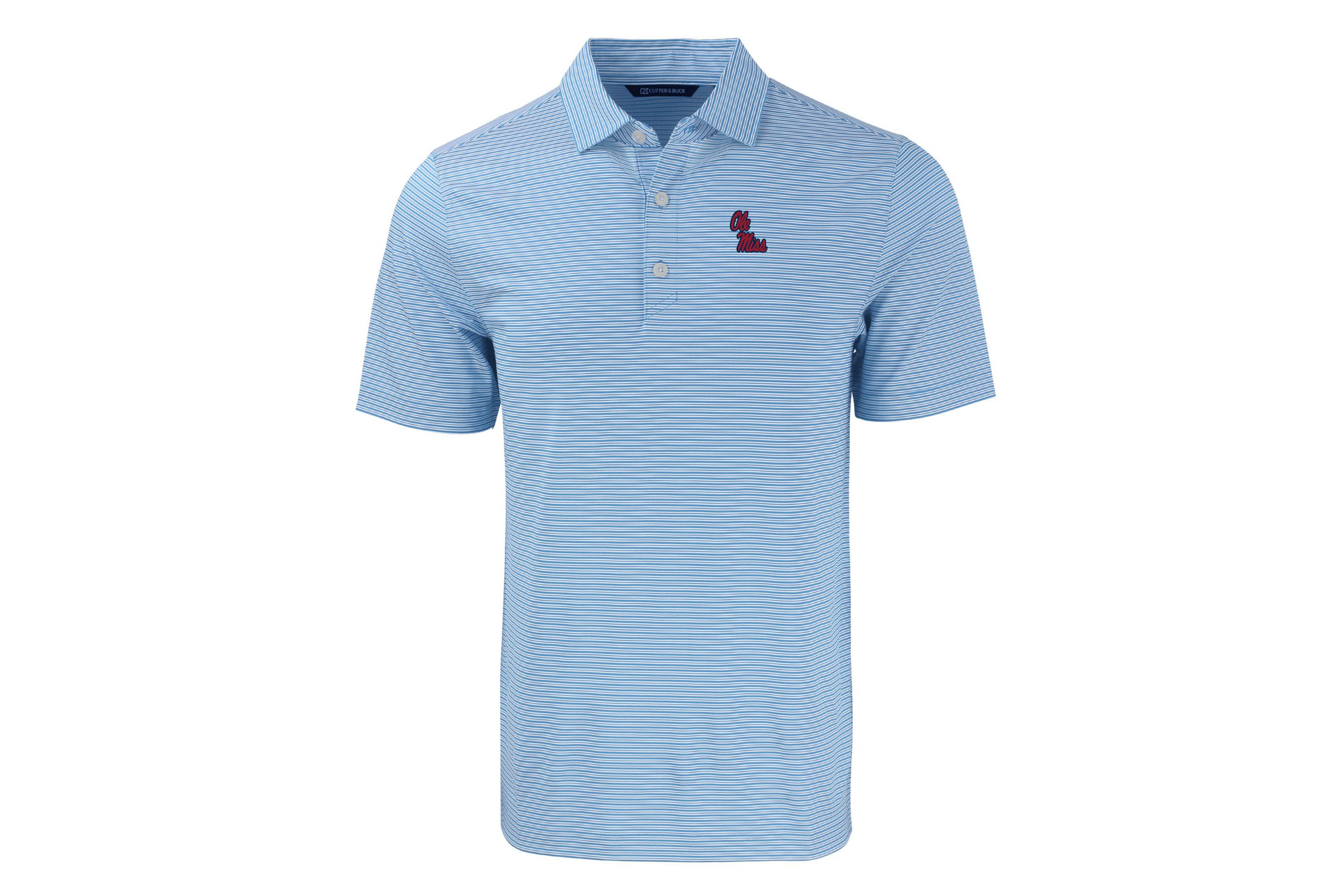 NCAA Ole Miss Rebels Forge Eco Double Stripe Stretch Recycled Polo