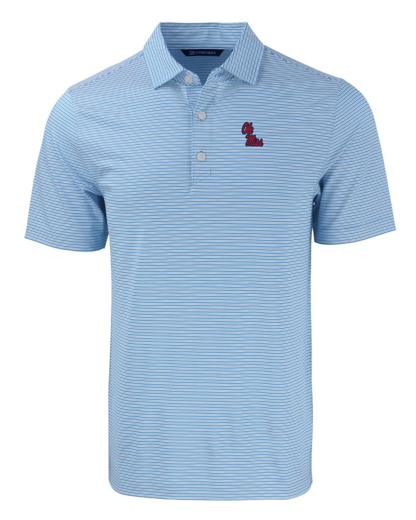 NCAA Ole Miss Rebels Forge Eco Double Stripe Stretch Recycled Polo