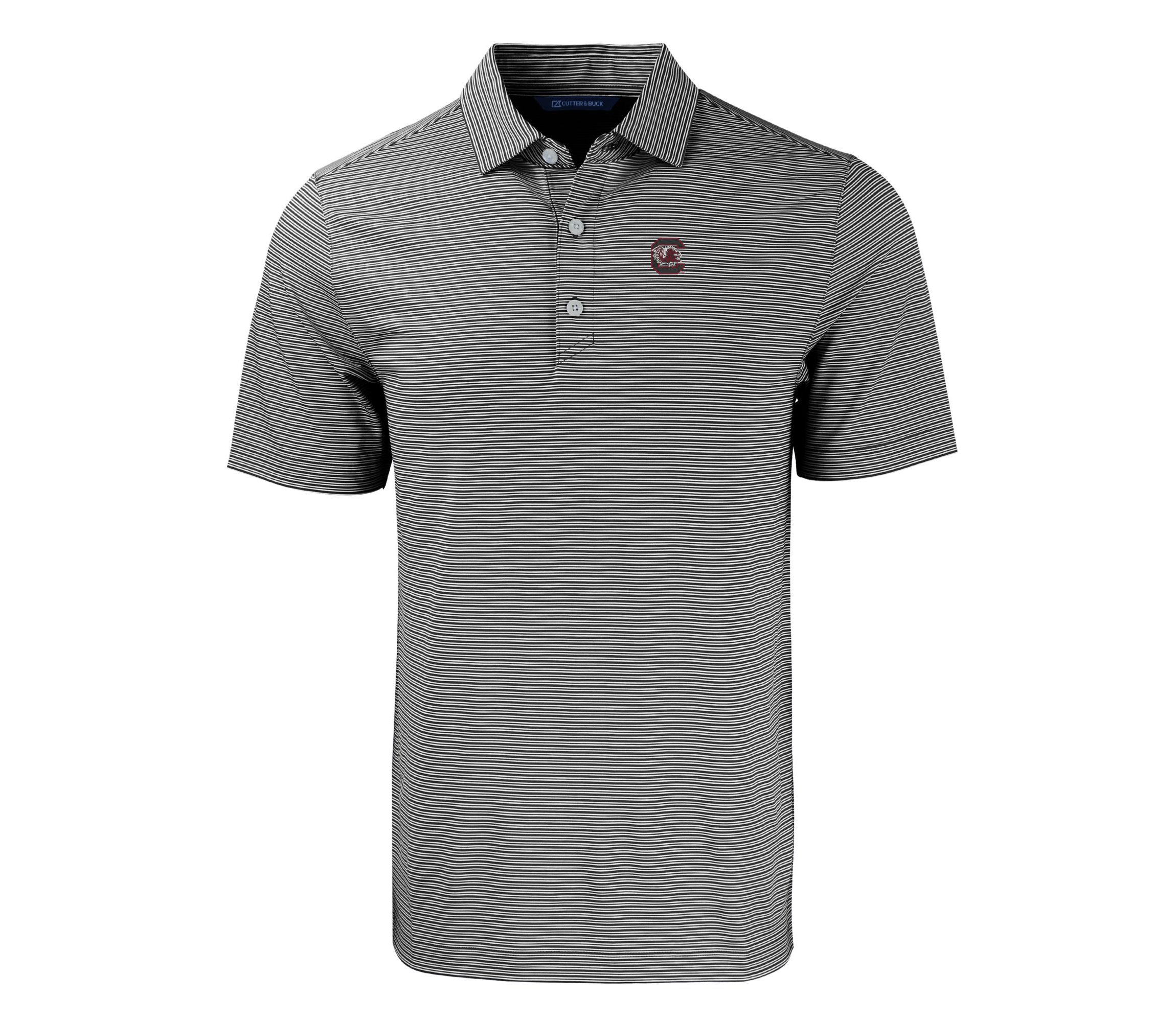 NCAA South Carolina Gamecocks Forge Eco Double Stripe Stretch Recycled Polo