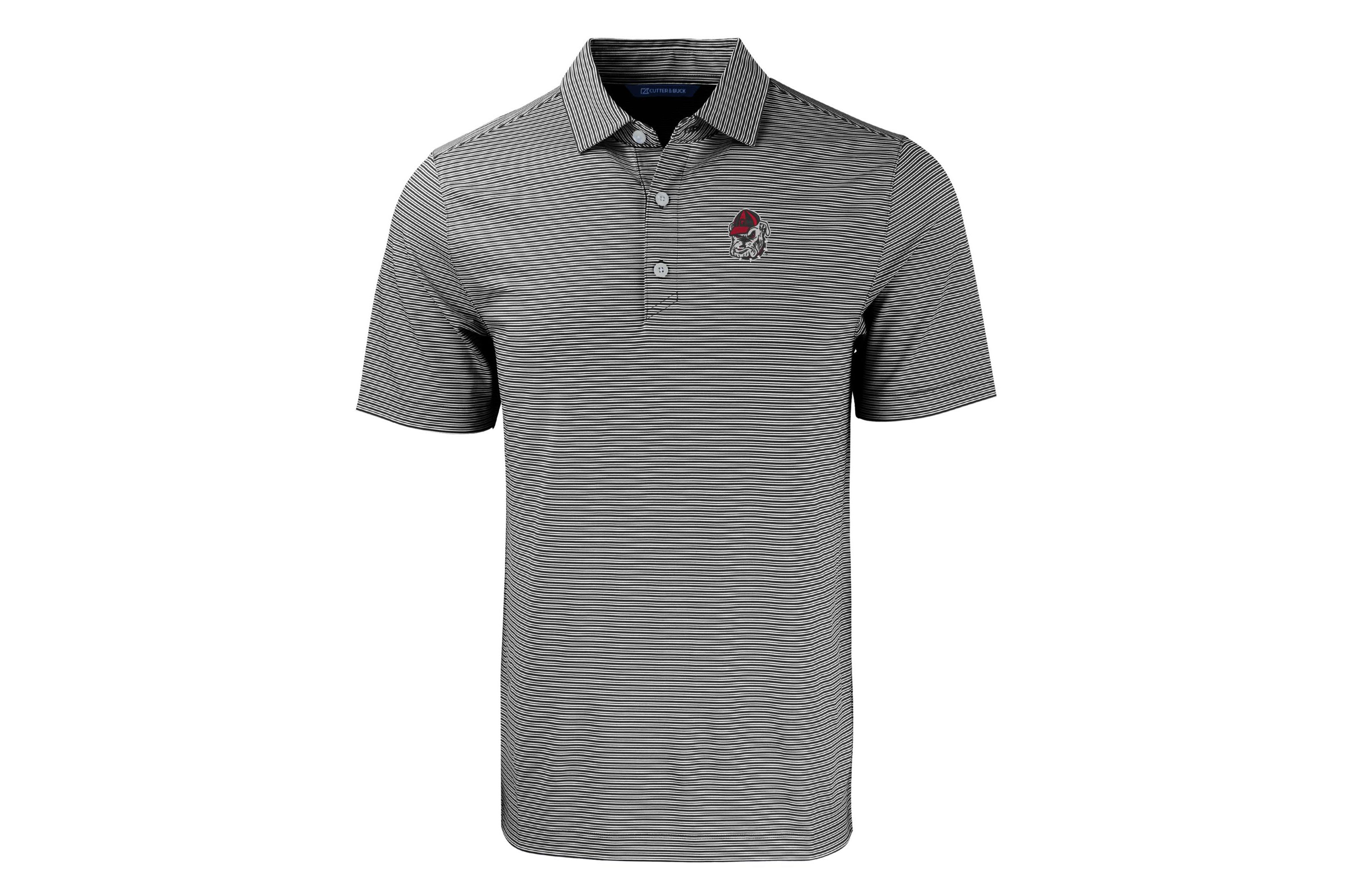 NCAA Georgia Bulldogs Forge Eco Double Stripe Stretch Recycled Polo