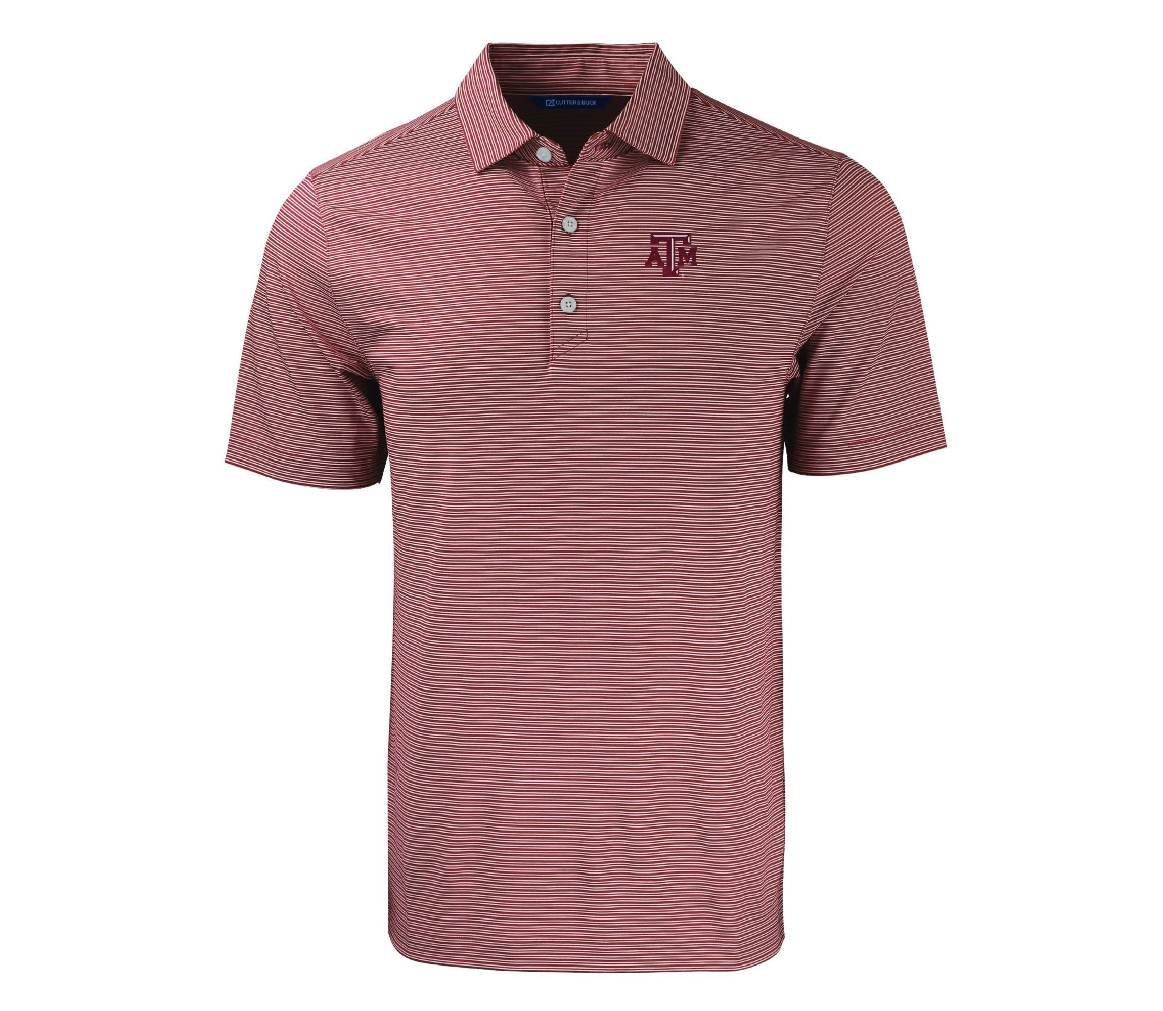 NCAA Texas A&M Aggies Forge Eco Double Stripe Stretch Recycled Polo