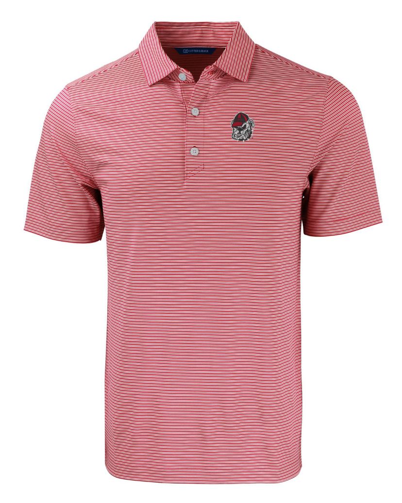 NCAA Georgia Bulldogs Forge Eco Double Stripe Stretch Recycled Polo