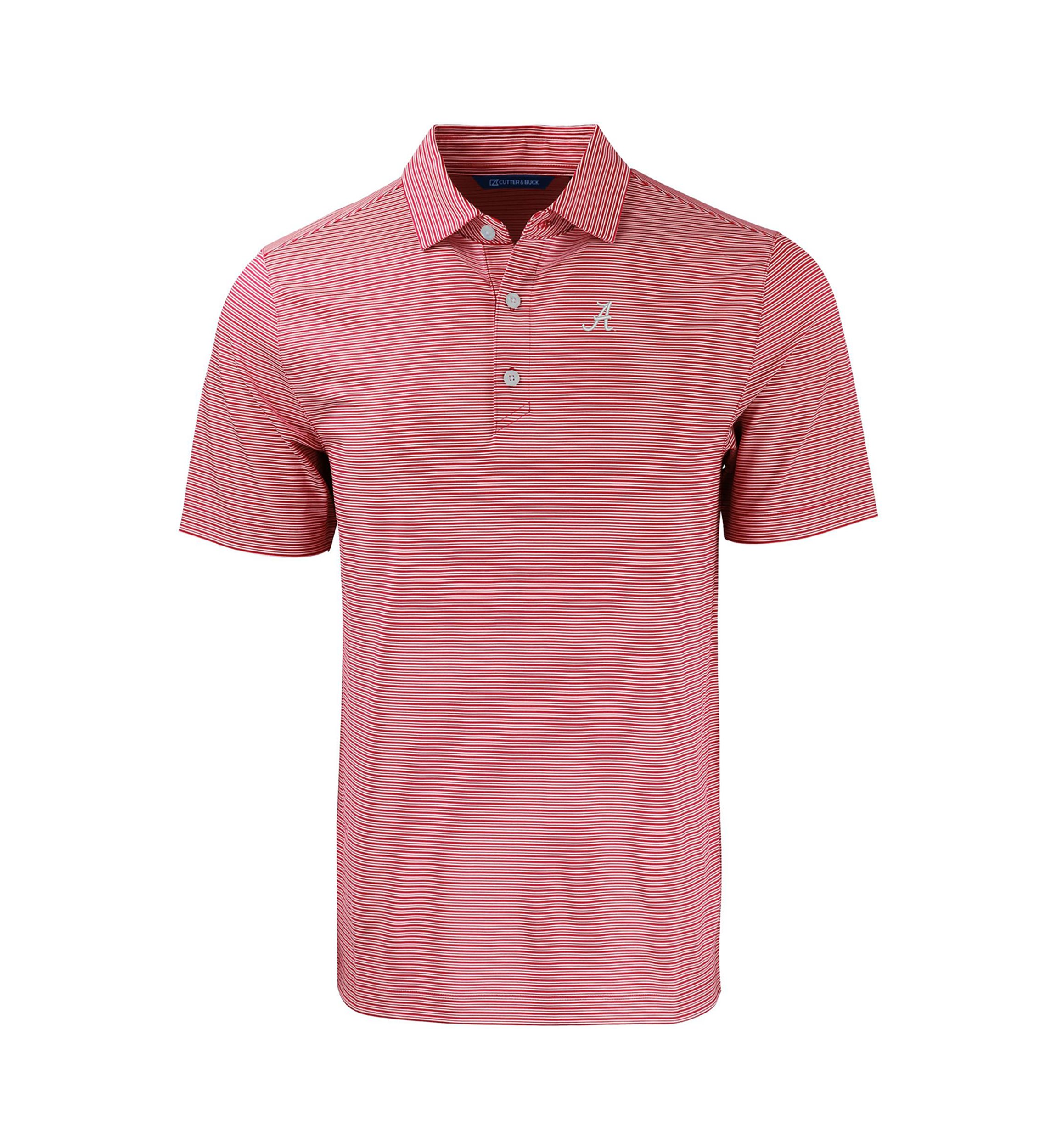 Alabama Crimson Tide NCAA Alabama Tide Forge Eco Double Stripe Stretch Recycled Polo