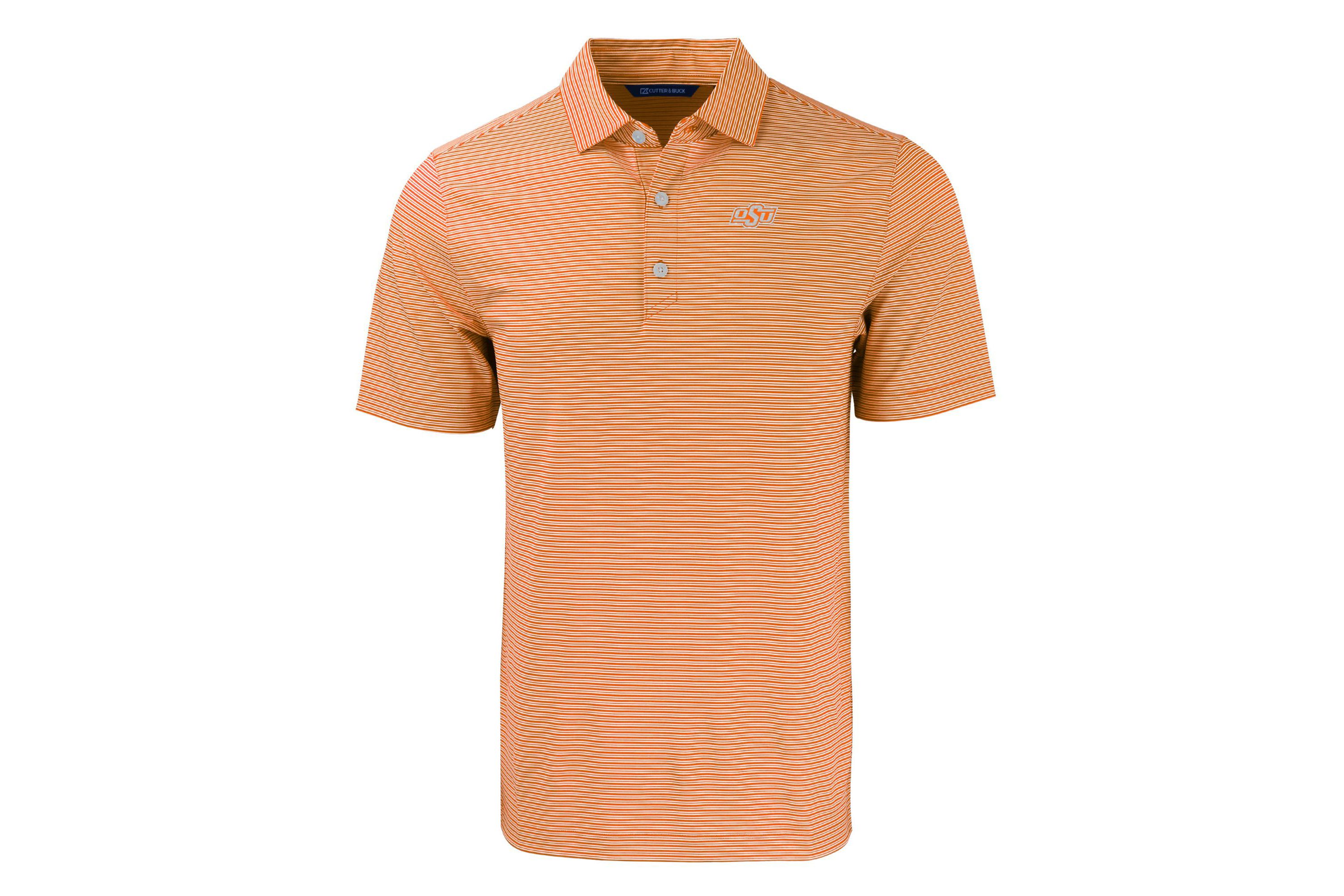 NCAA Oklahoma State Cowboys Forge Eco Double Stripe Stretch Recycled Polo
