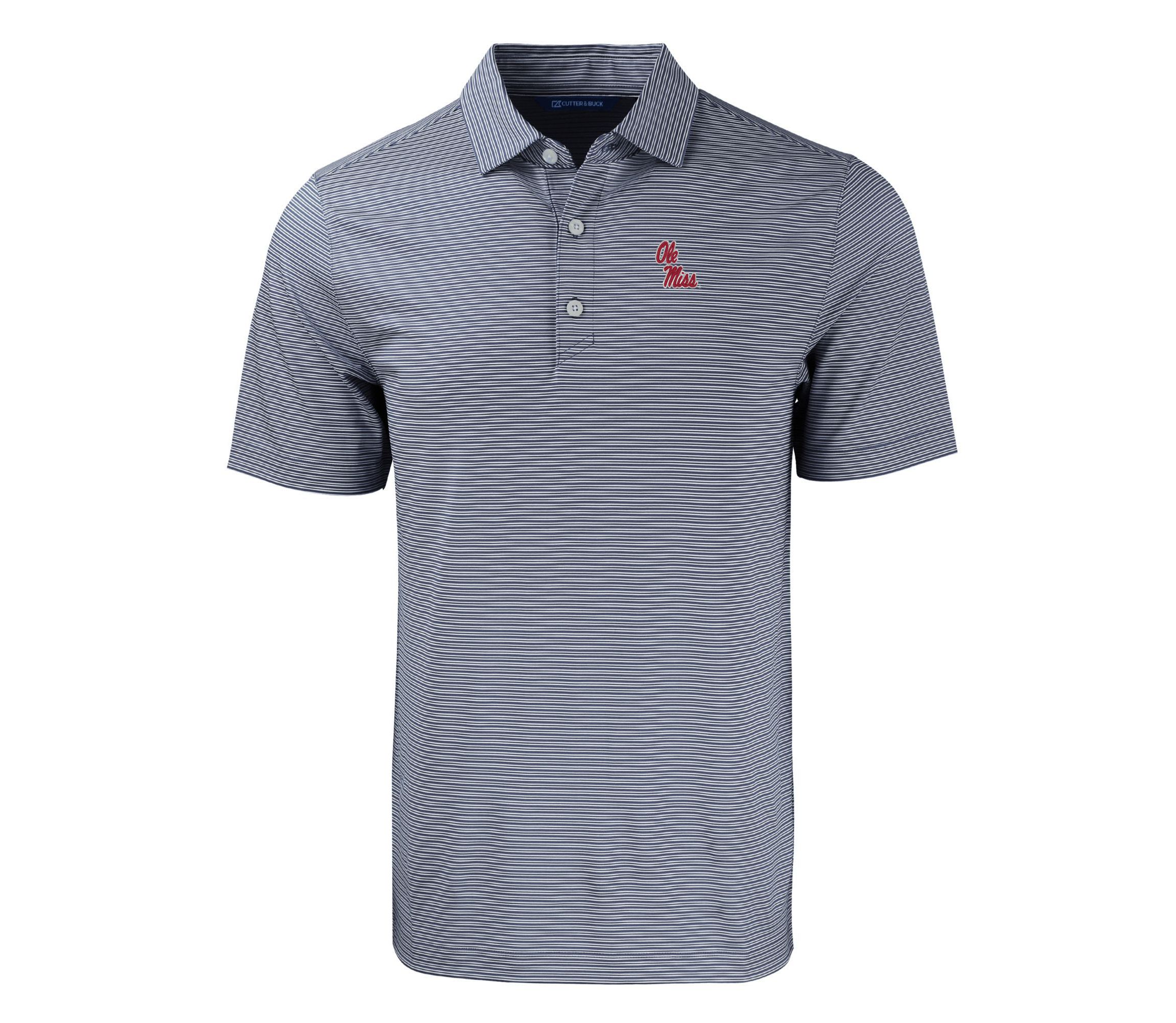 NCAA Ole Miss Rebels Forge Eco Double Stripe Stretch Recycled Polo