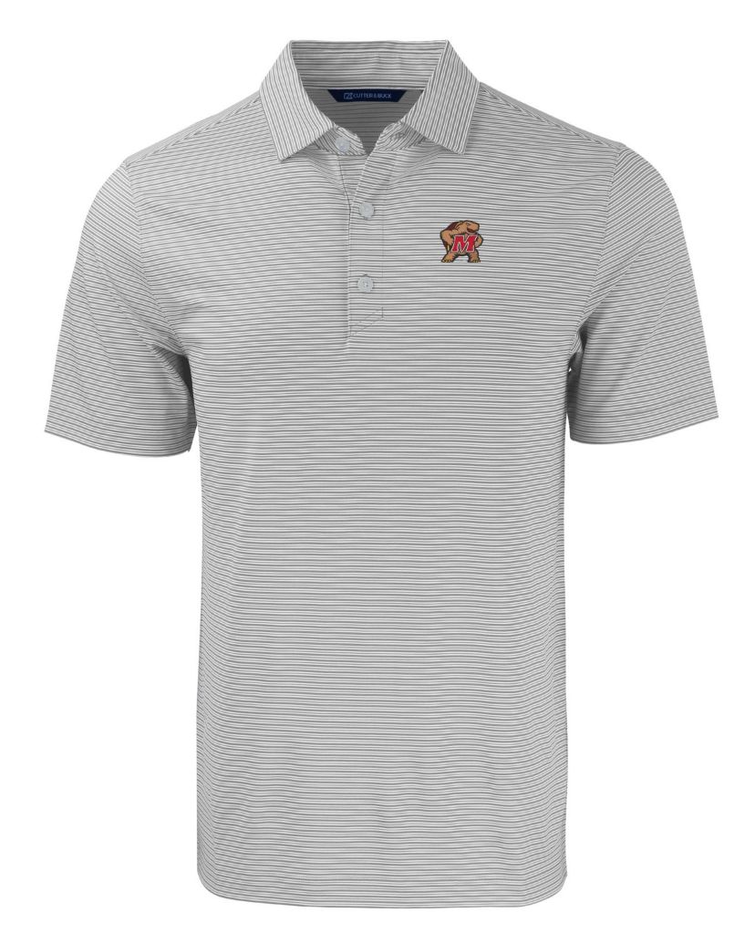 NCAA Maryland Terrapins Forge Eco Double Stripe Stretch Recycled Polo