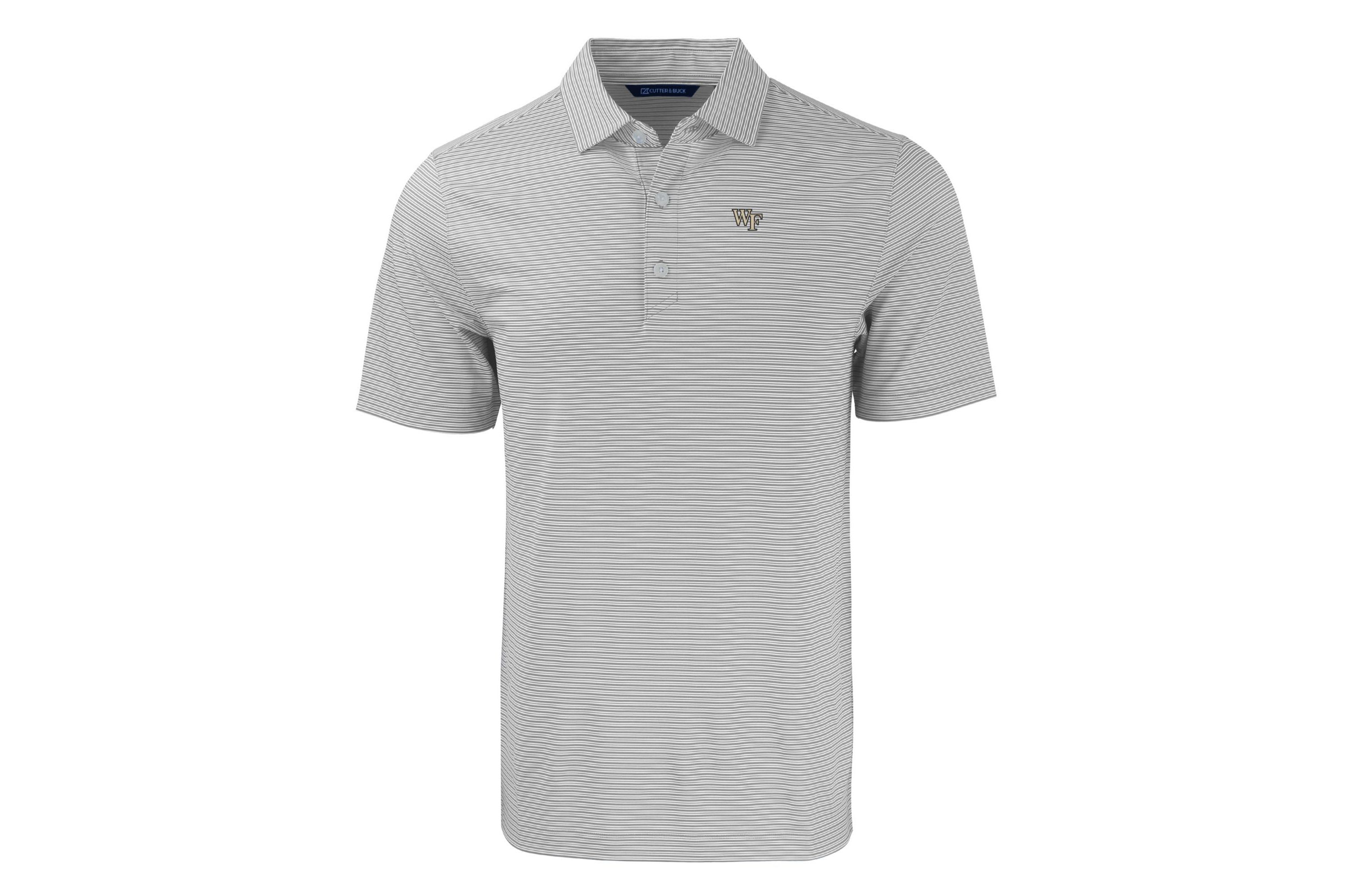 NCAA Wake Forest Demon Deacons Forge Eco Double Stripe Stretch Recycled Polo