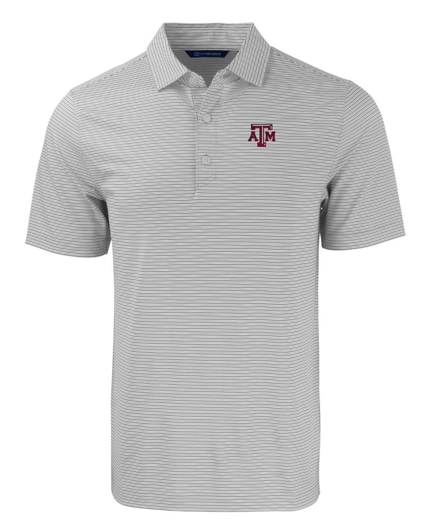 NCAA Texas A&M Aggies Forge Eco Double Stripe Stretch Recycled Polo