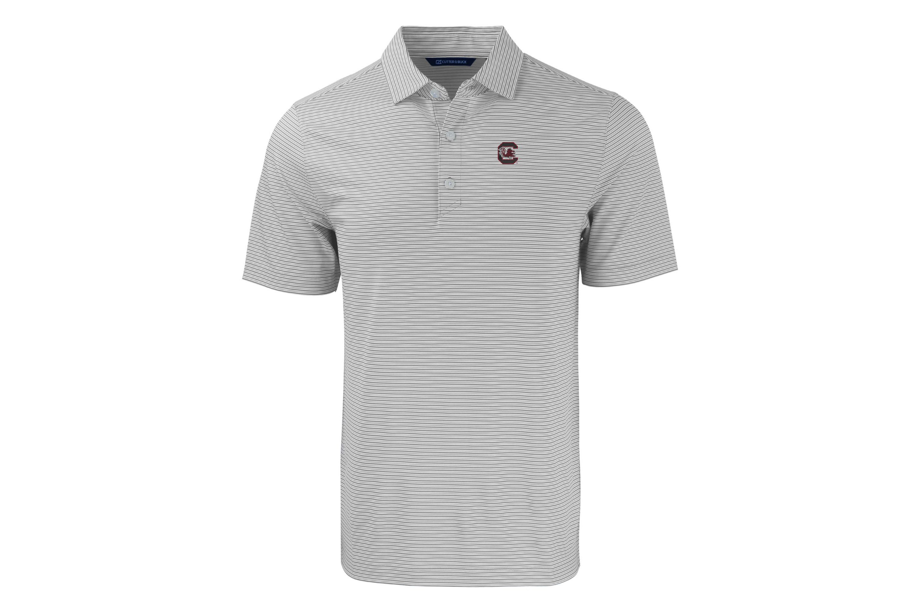 NCAA South Carolina Gamecocks Forge Eco Double Stripe Stretch Recycled Polo