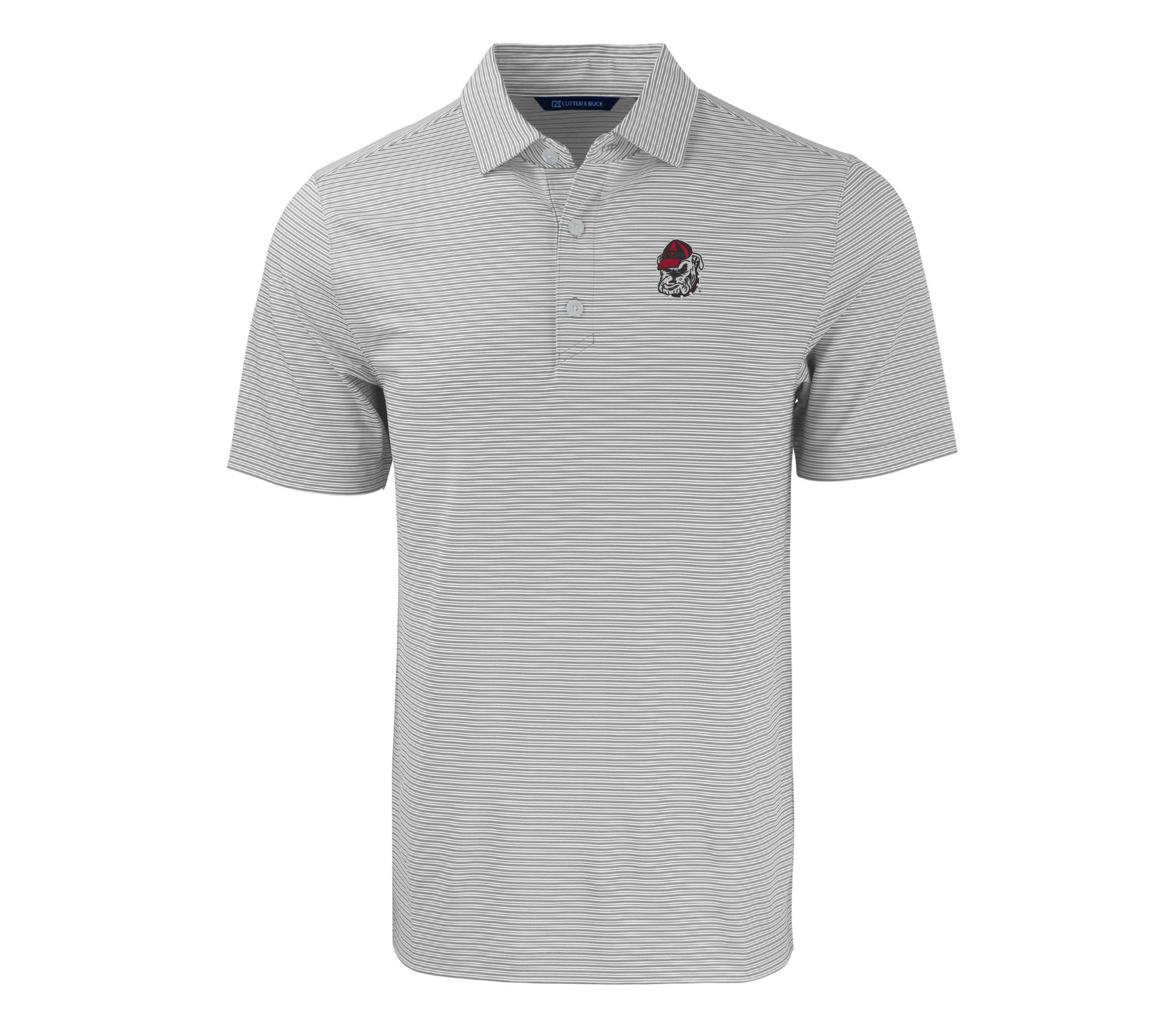 NCAA Georgia Bulldogs Forge Eco Double Stripe Stretch Recycled Polo